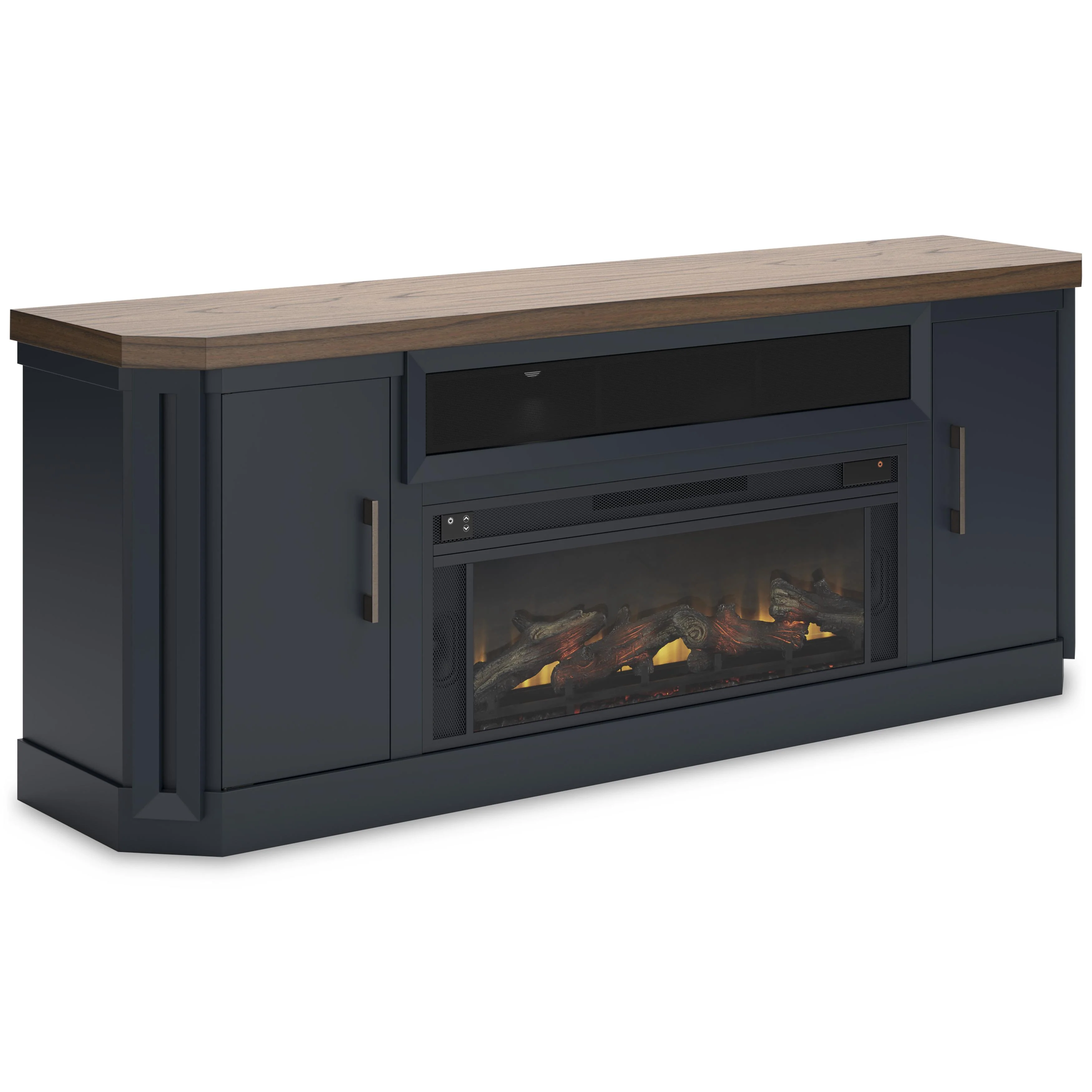 Signature Design by Ashley Landocken W402W1 83" TV Stand with Electric Fireplace - Image 1