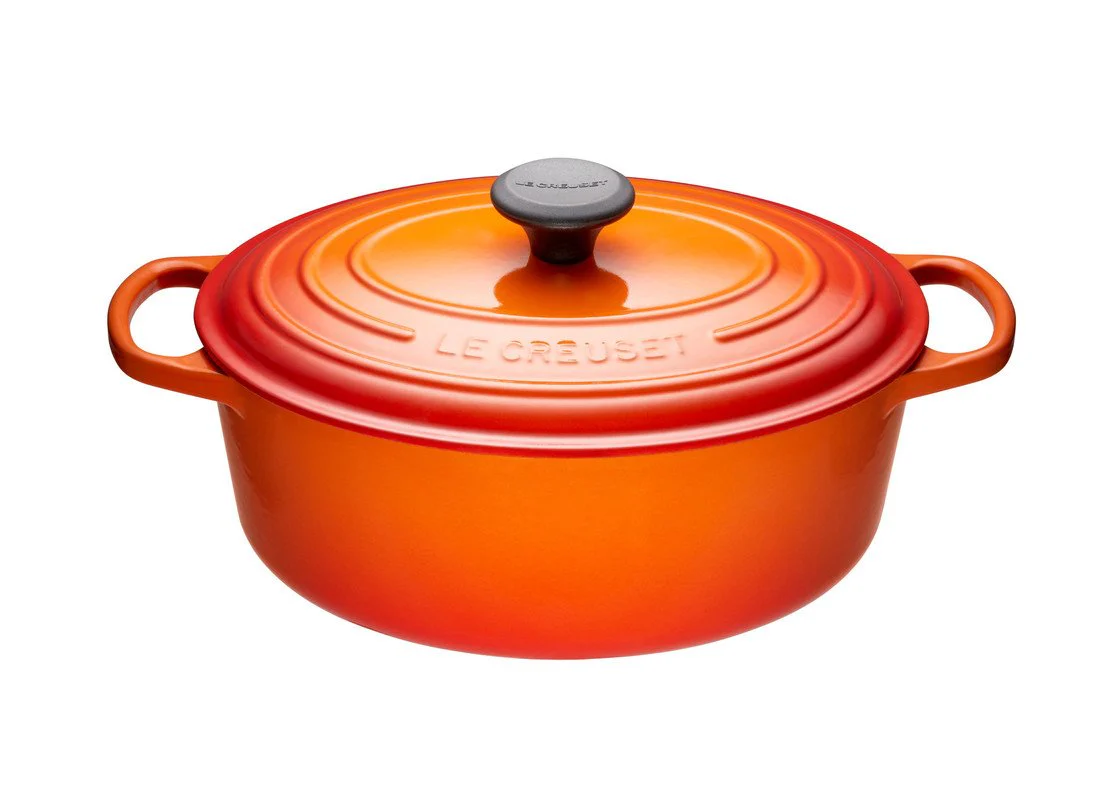 Oval Dutch Ovens, Flame Enameled Cast Iron - Image 1