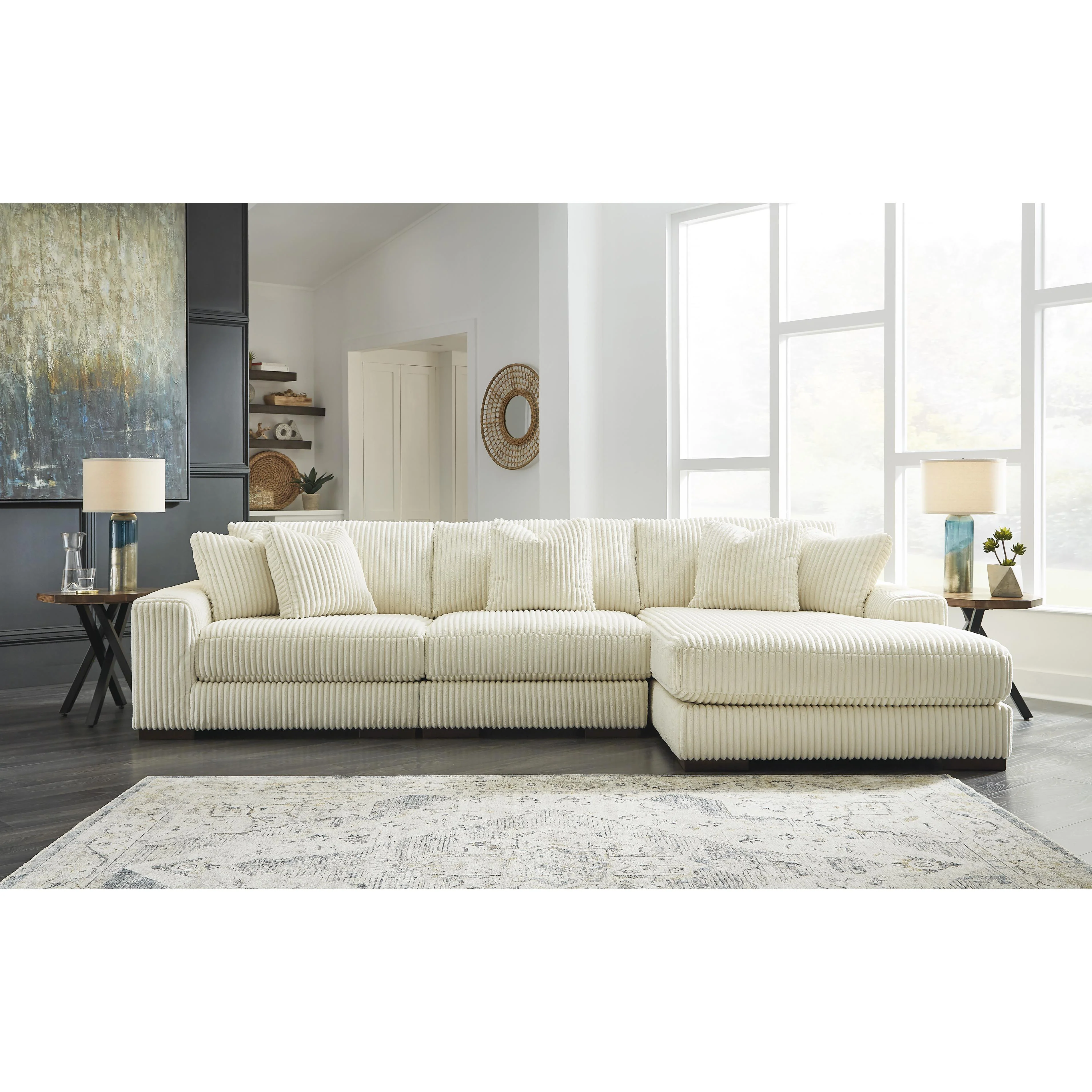 Signature Design by Ashley Lindyn 21104S12 3 pc Sectional with Chaise - Image 2