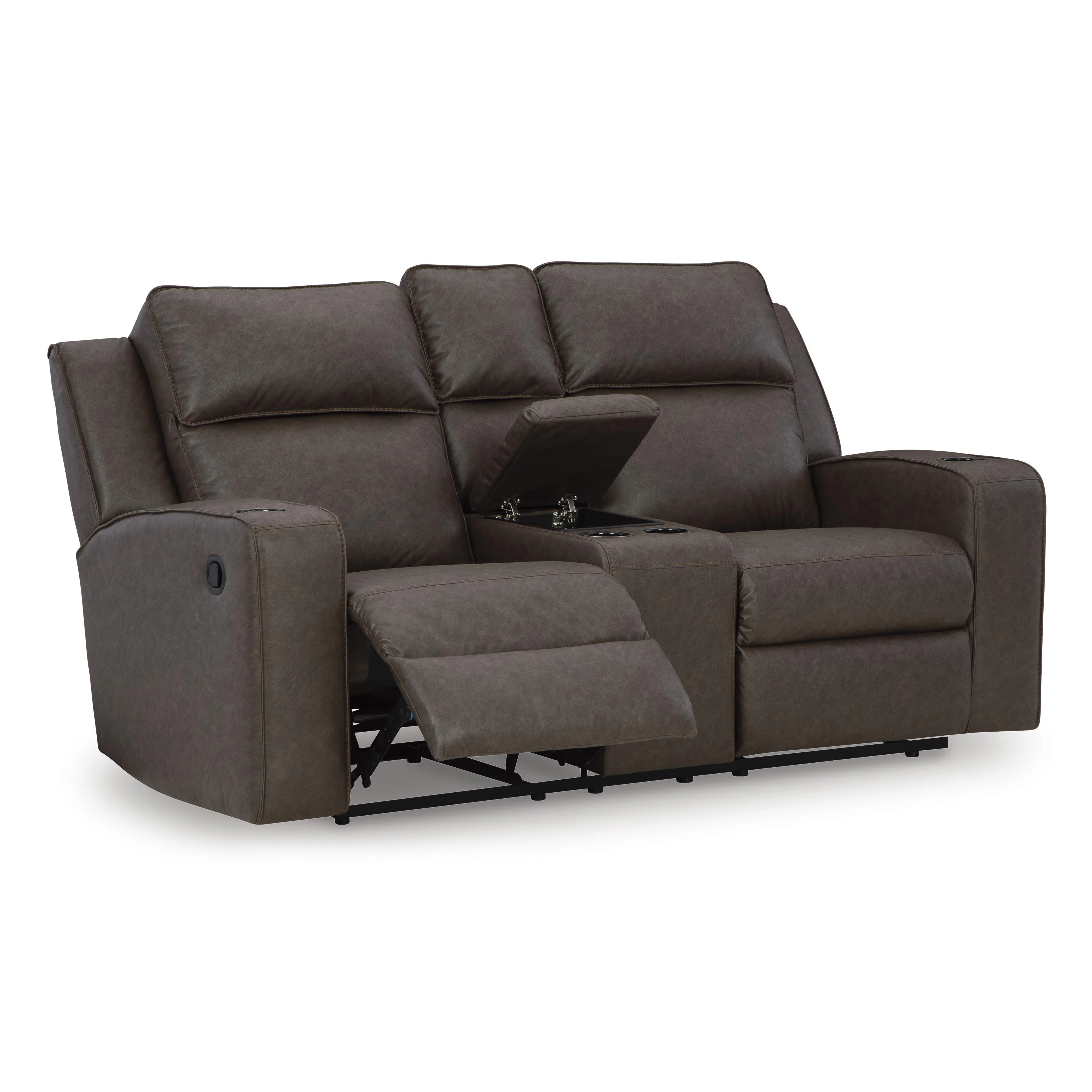 Signature Design by Ashley Lavenhorne 6330694C Double Reclining Loveseat with Console - Image 2