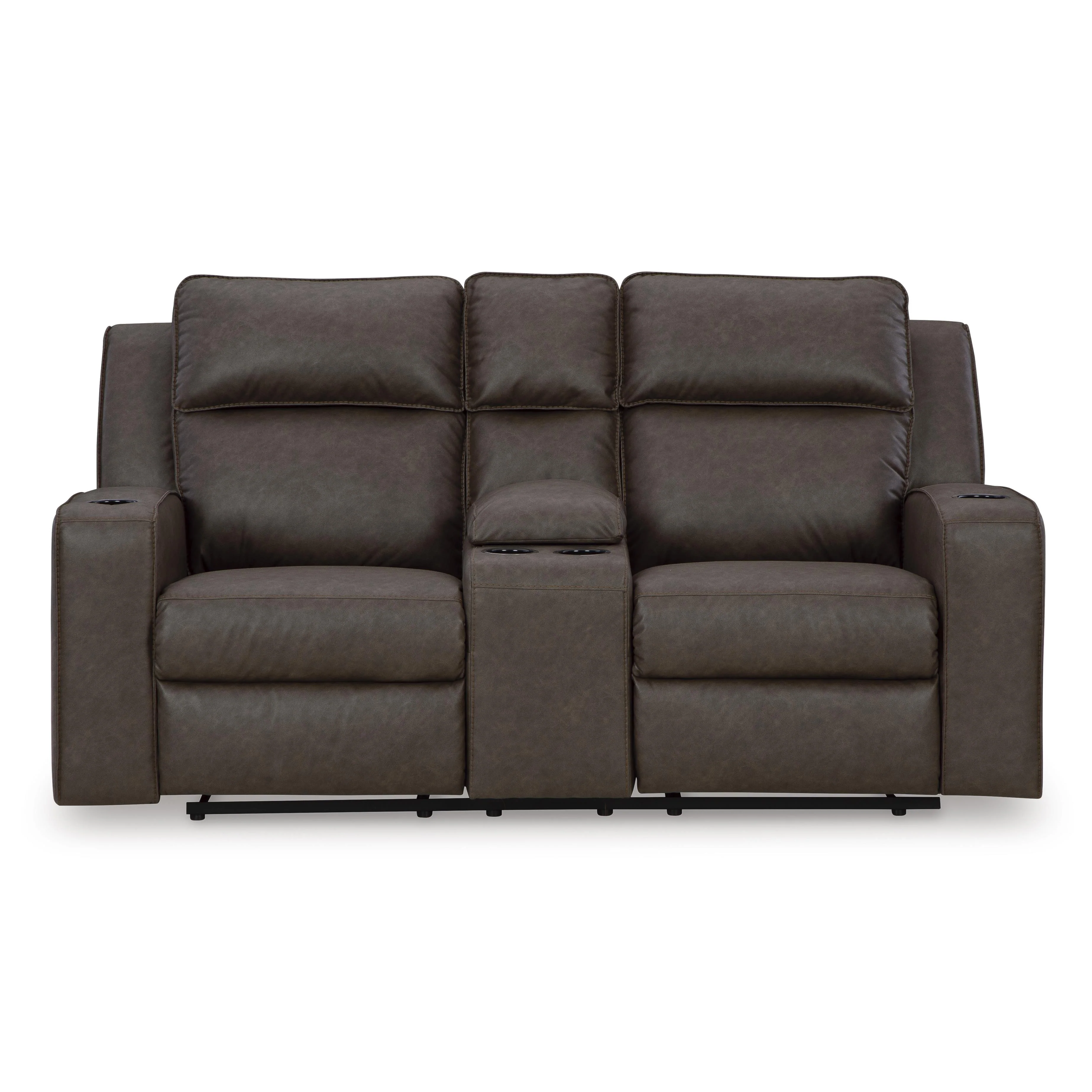 Signature Design by Ashley Lavenhorne 6330694C Double Reclining Loveseat with Console - Image 3