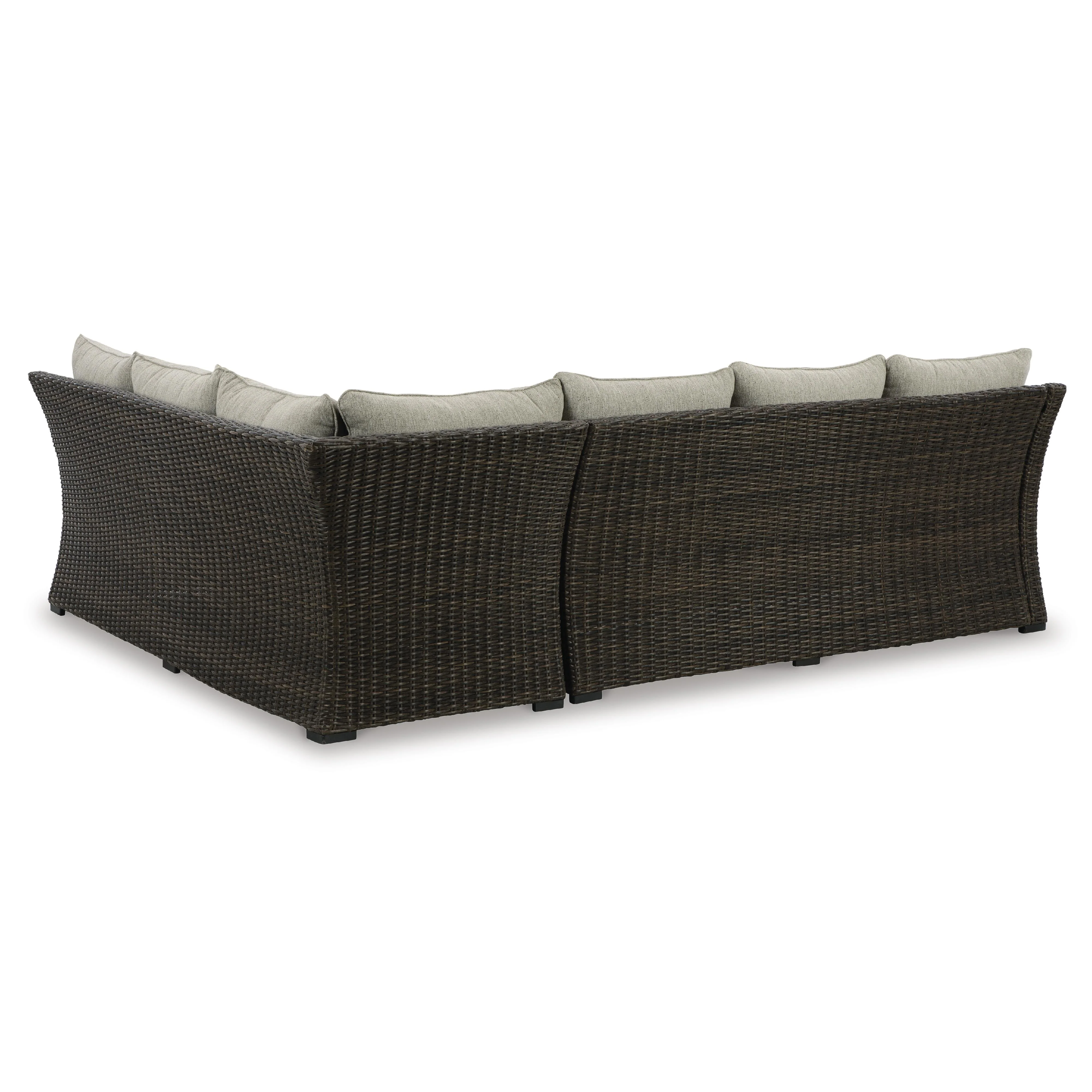 Signature Design by Ashley Brook Ranch P465-822 Sofa Sectional/Bench with Cushion - Image 3