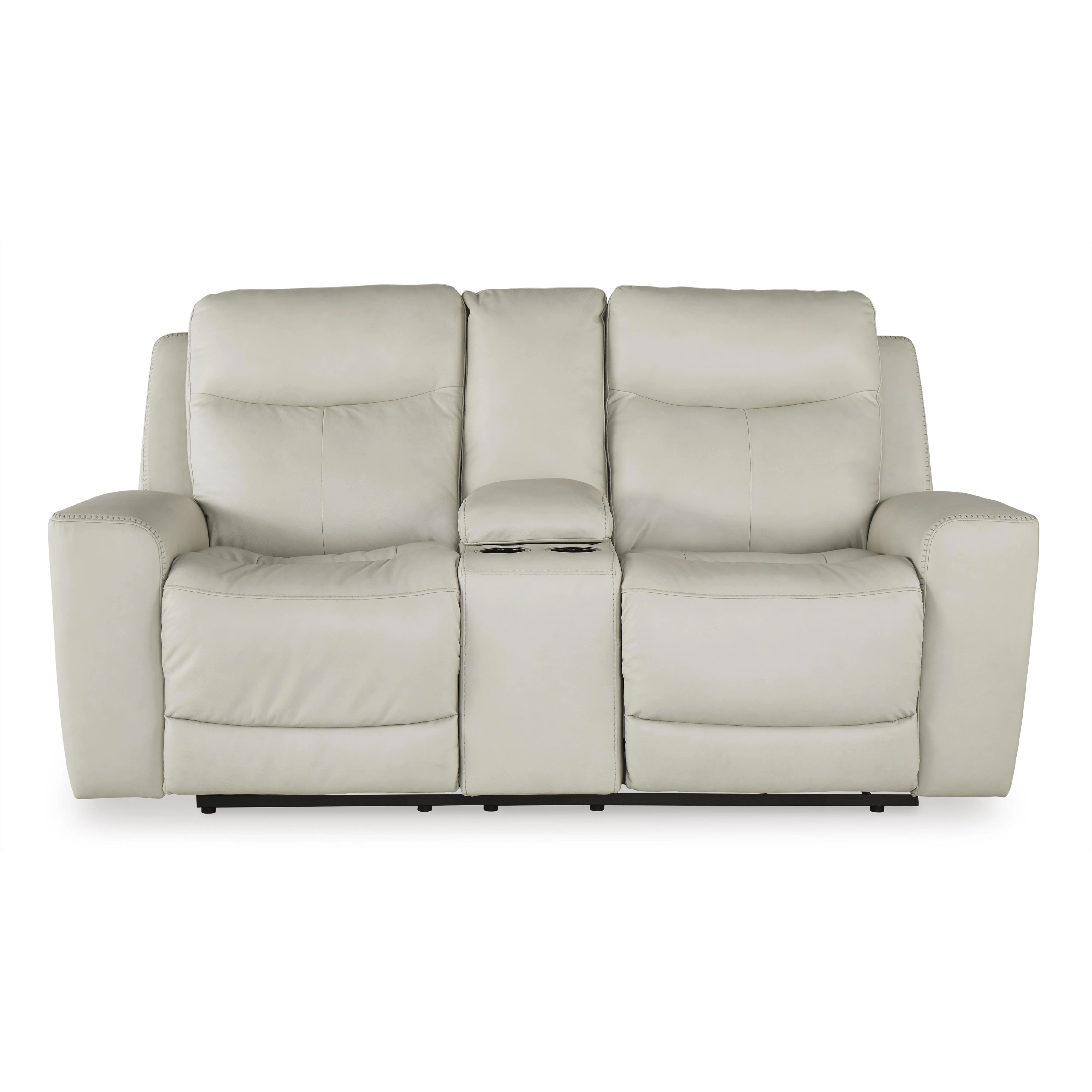 Signature Design by Ashley Mindanao U5950518C Power Reclining Loveseat with Console and Adjustable Headrest - Image 3