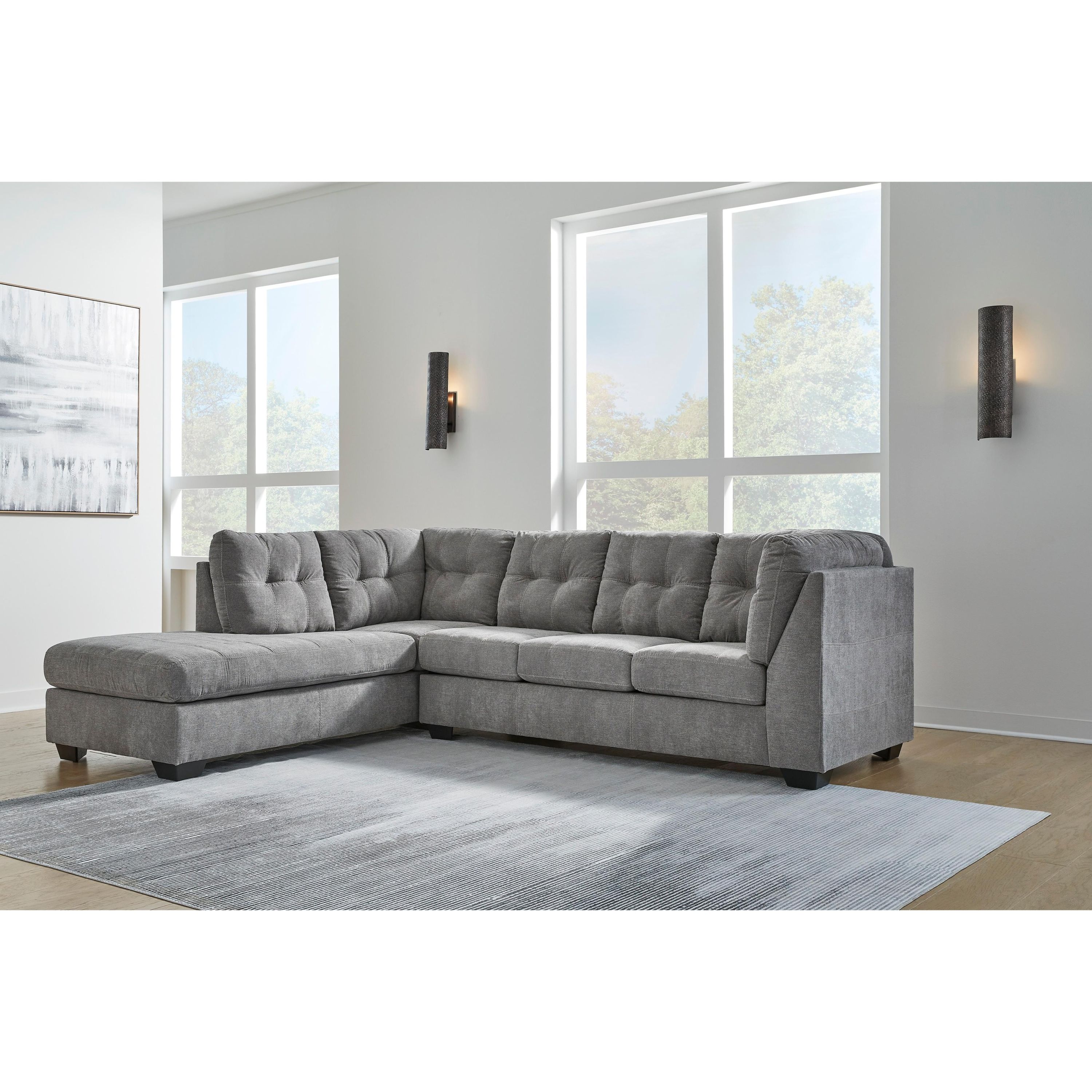 Signature Design by Ashley Marleton 55305S1 2 pc Sectional with Chaise - Image 3