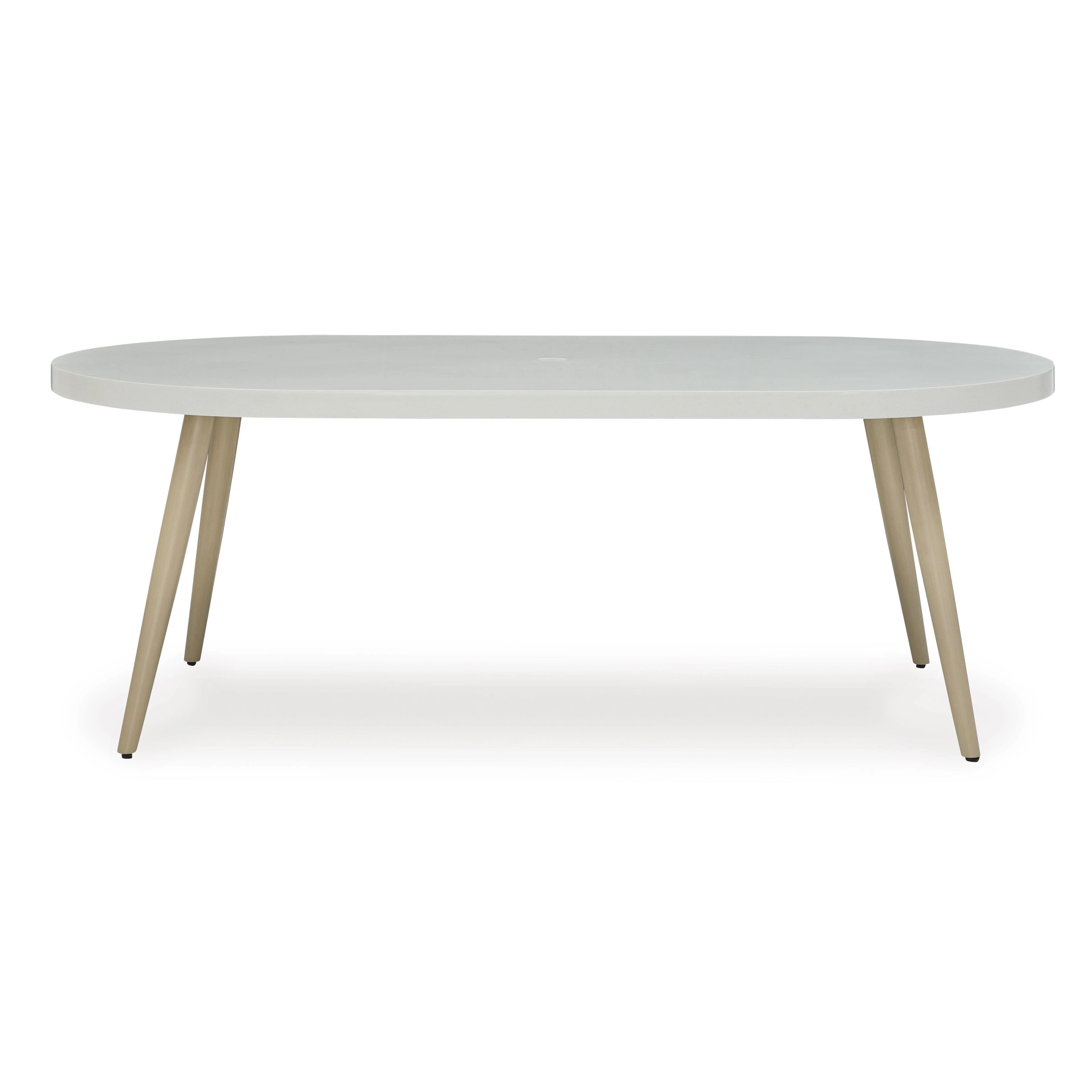 Signature Design by Ashley Seton Creek P798-625 Oval Dining Table with Umbrella Option - Image 2