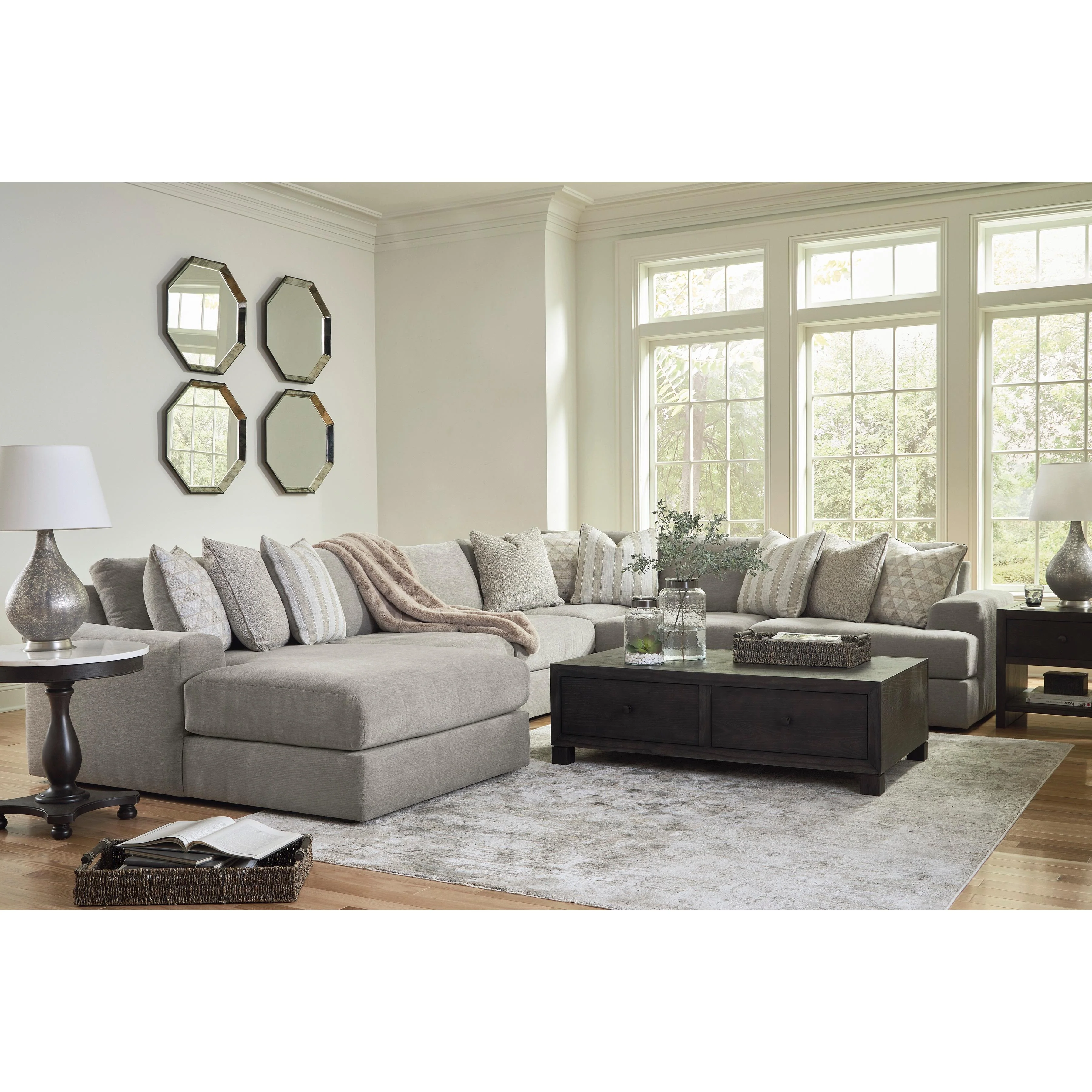 Signature Design by Ashley Avaliyah 58103S13 6 pc Sectional - Image 3