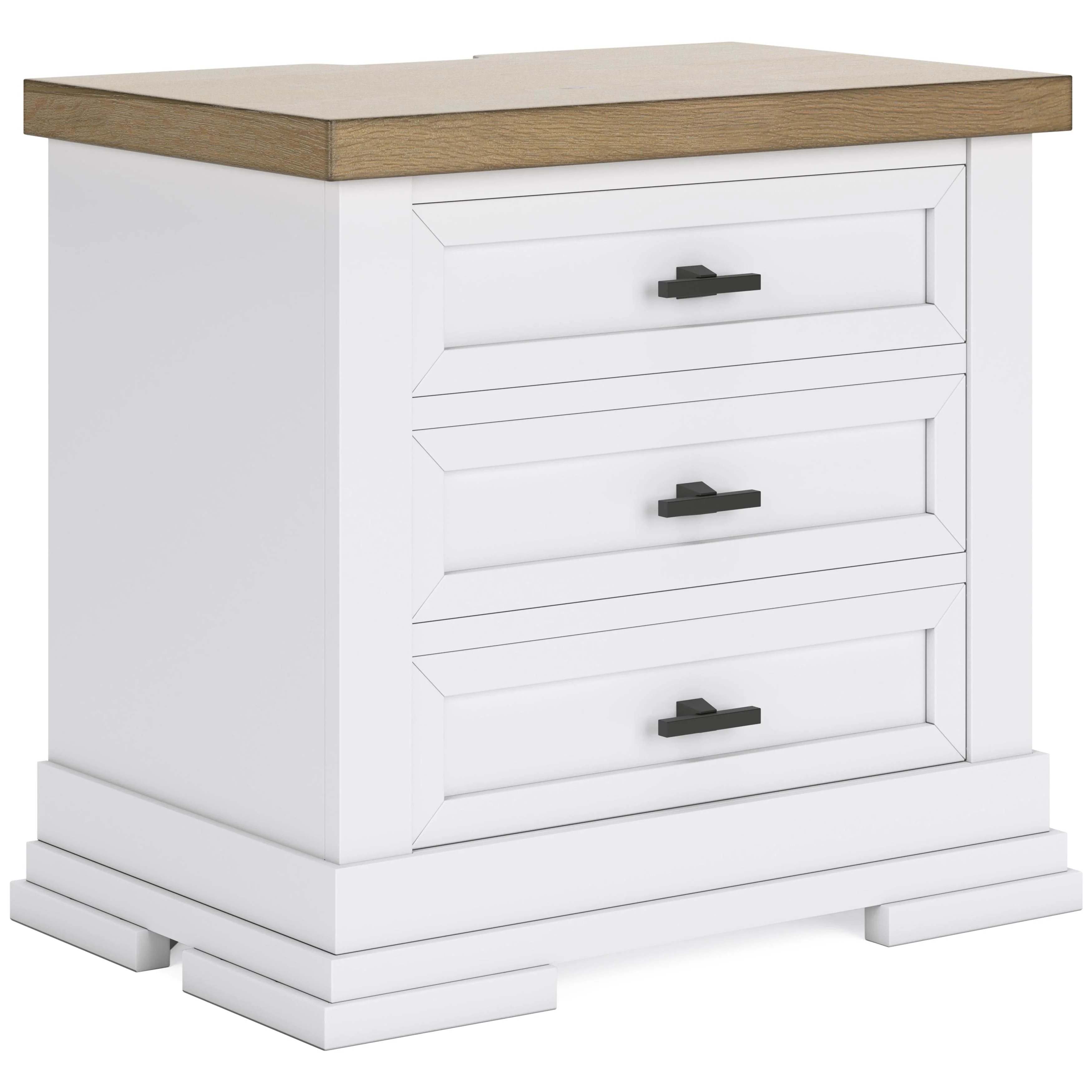 Benchcraft Ashbryn B844-93 Three Drawer Night Stand - Image 1