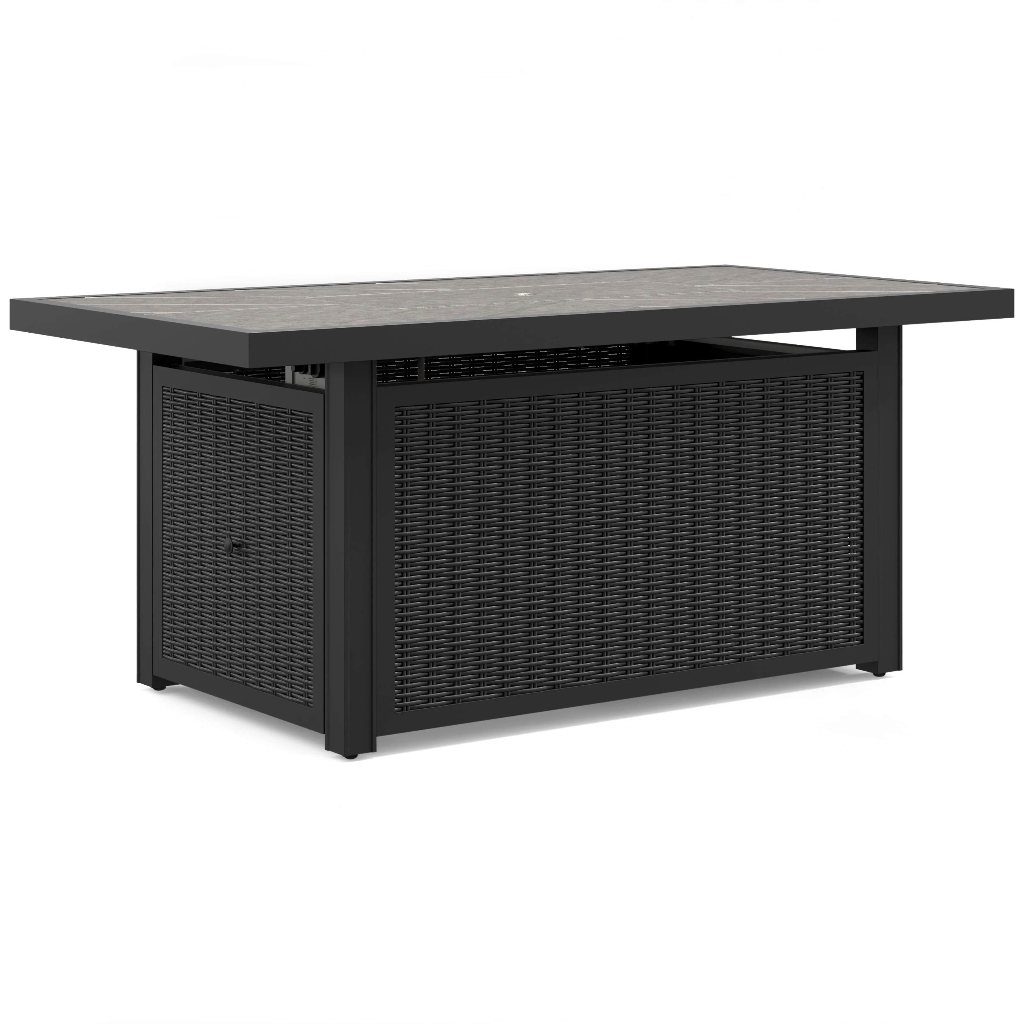 Signature Design by Ashley Beachcroft P792-773 Rectangular Fire Pit Table