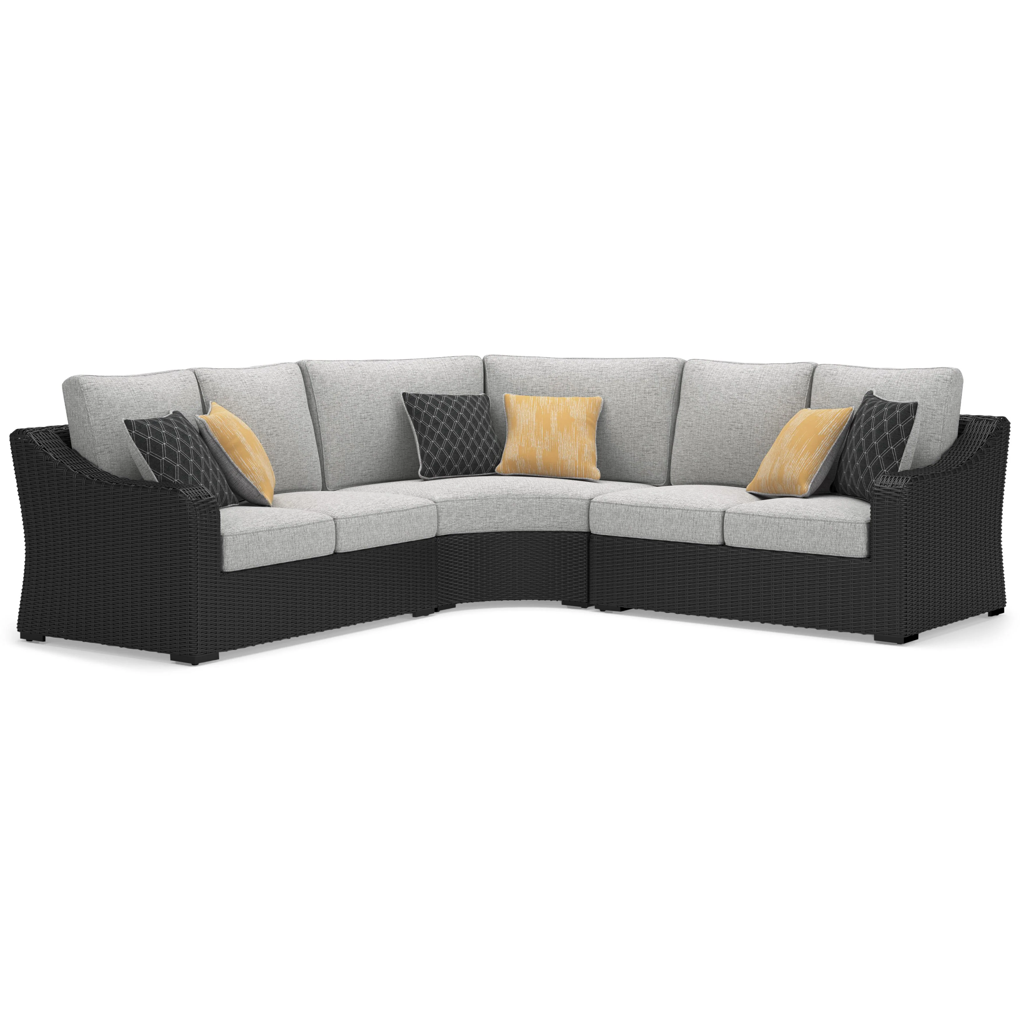 Signature Design by Ashley Beachcroft P792P1 3 pc Outdoor Sectional