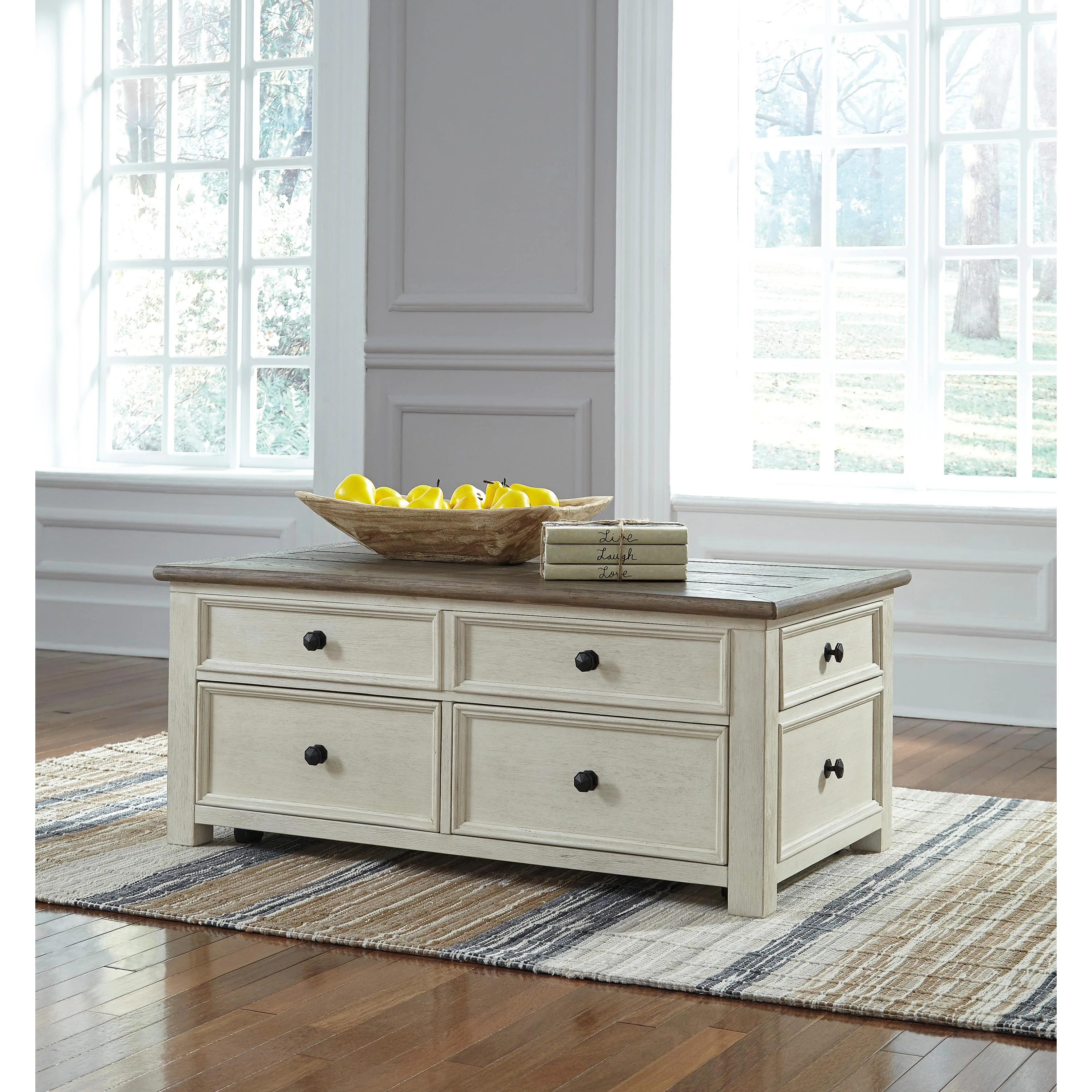Signature Design by Ashley Bolanburg T637T6 Coffee Table and 2 End Tables - Image 2