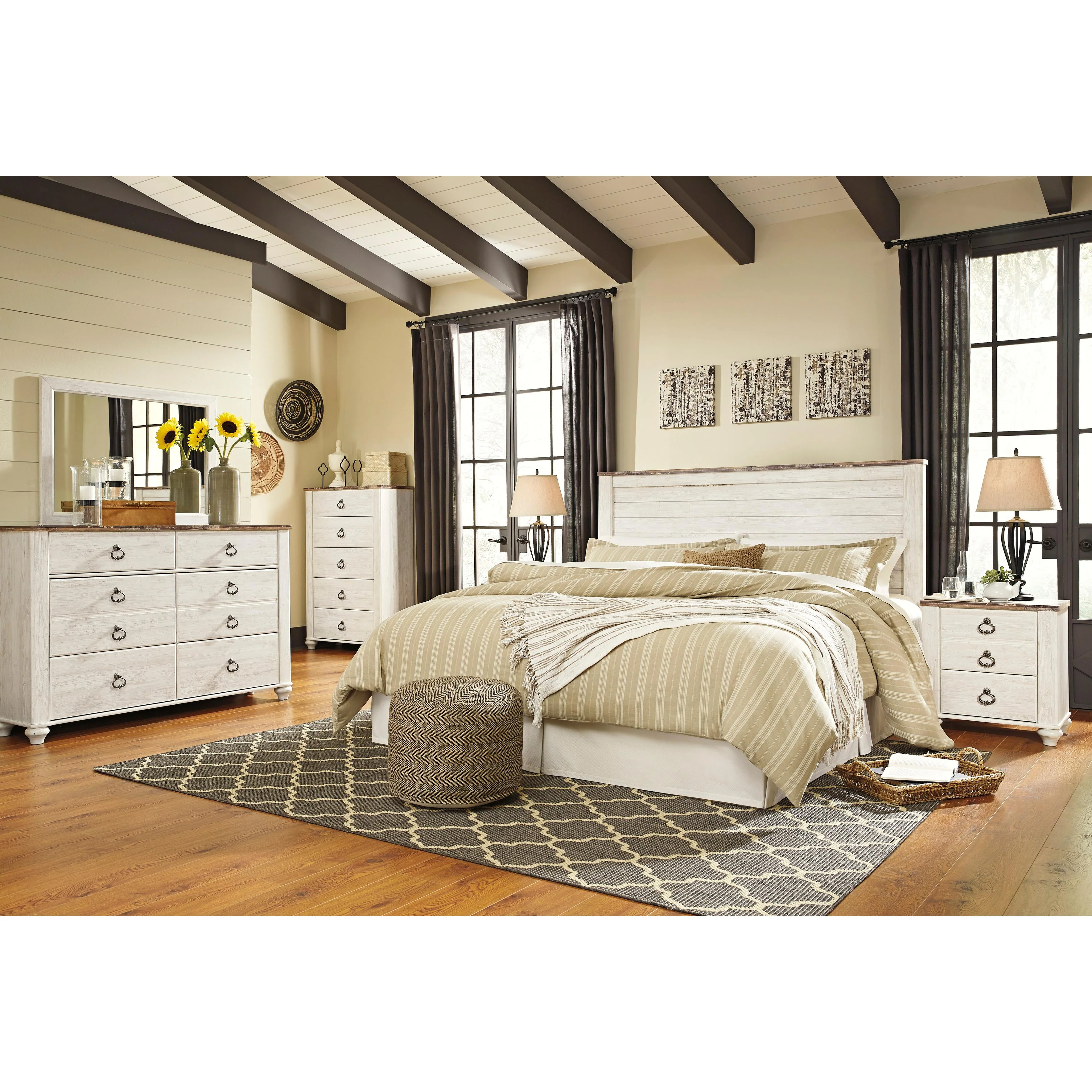 Signature Design by Ashley Willowton B267-58 King/California King Panel Headboard - Image 3