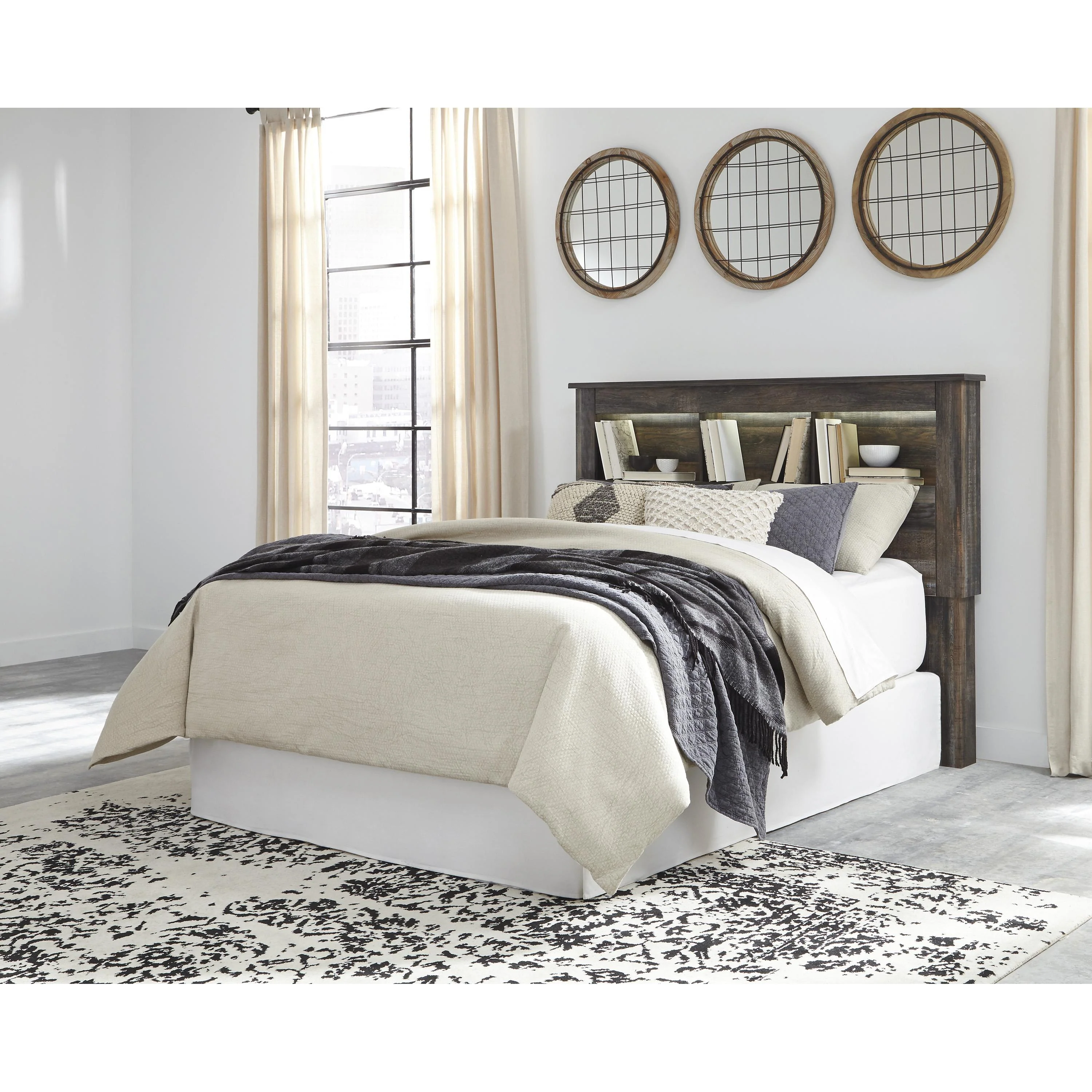 Signature Design by Ashley Drystan B211-65 Queen Bookcase Headboard - Image 2
