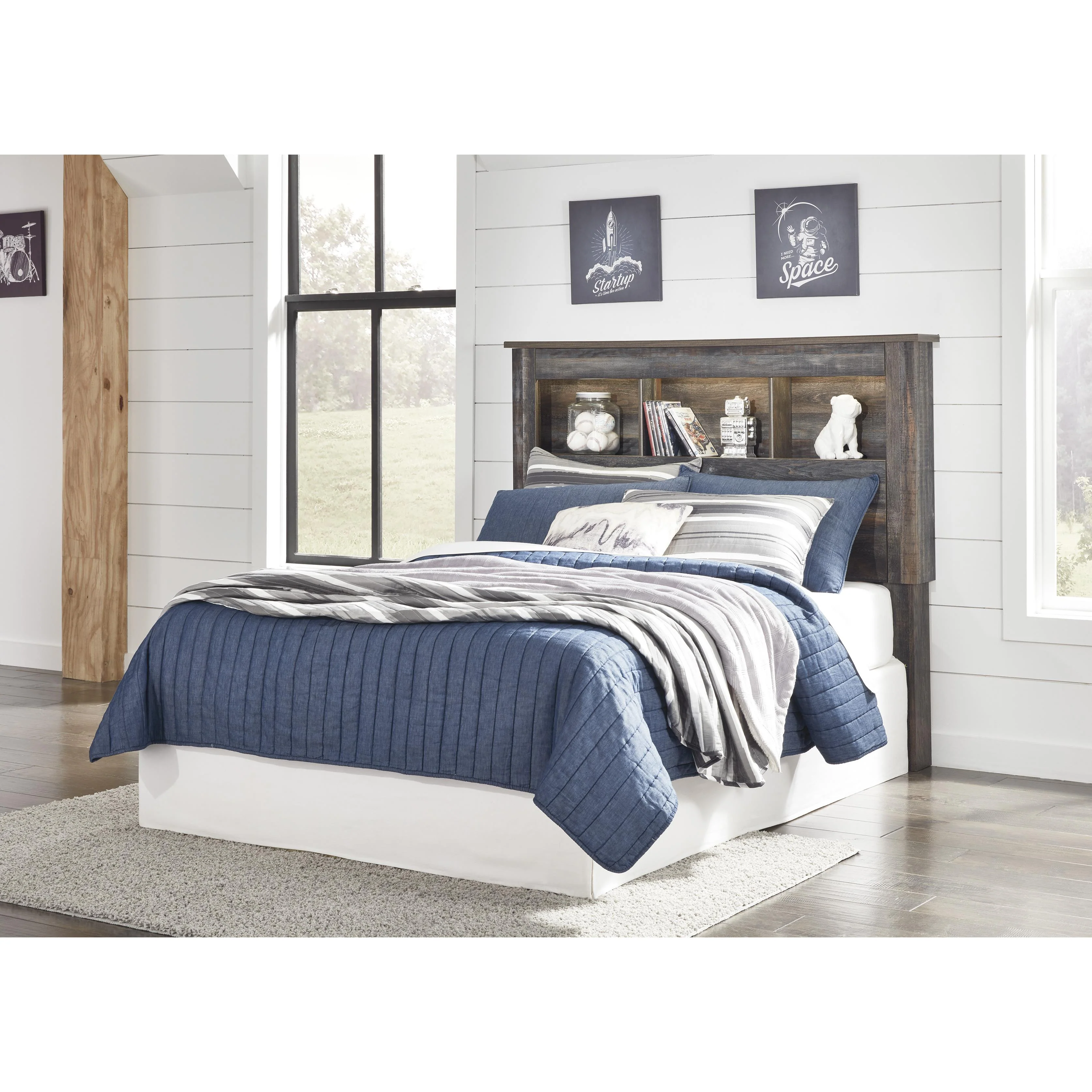 Signature Design by Ashley Drystan B211-85 Full Bookcase Headboard - Image 2