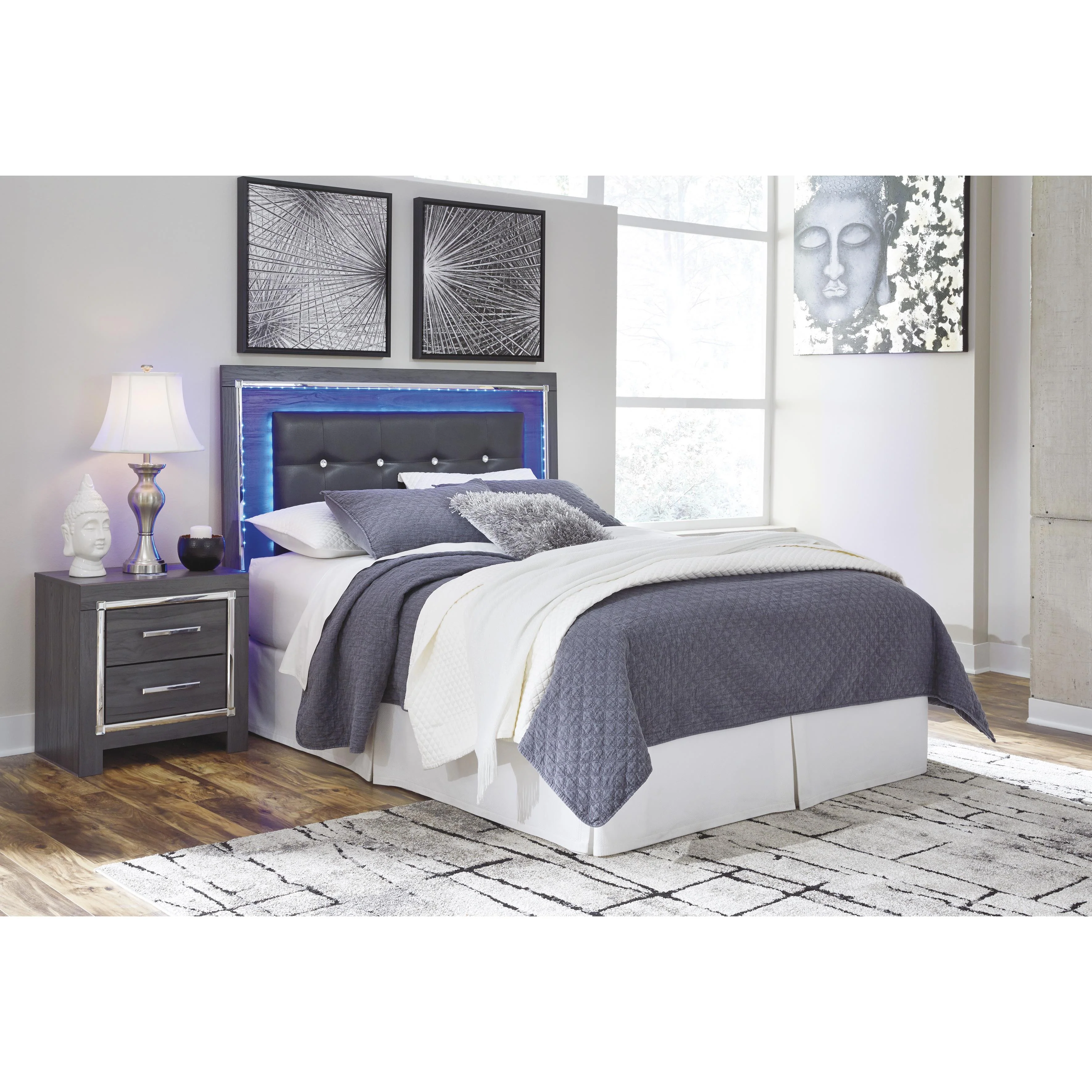 Signature Design by Ashley Lodanna B214-57 Queen Upholstered Panel Headboard - Image 2