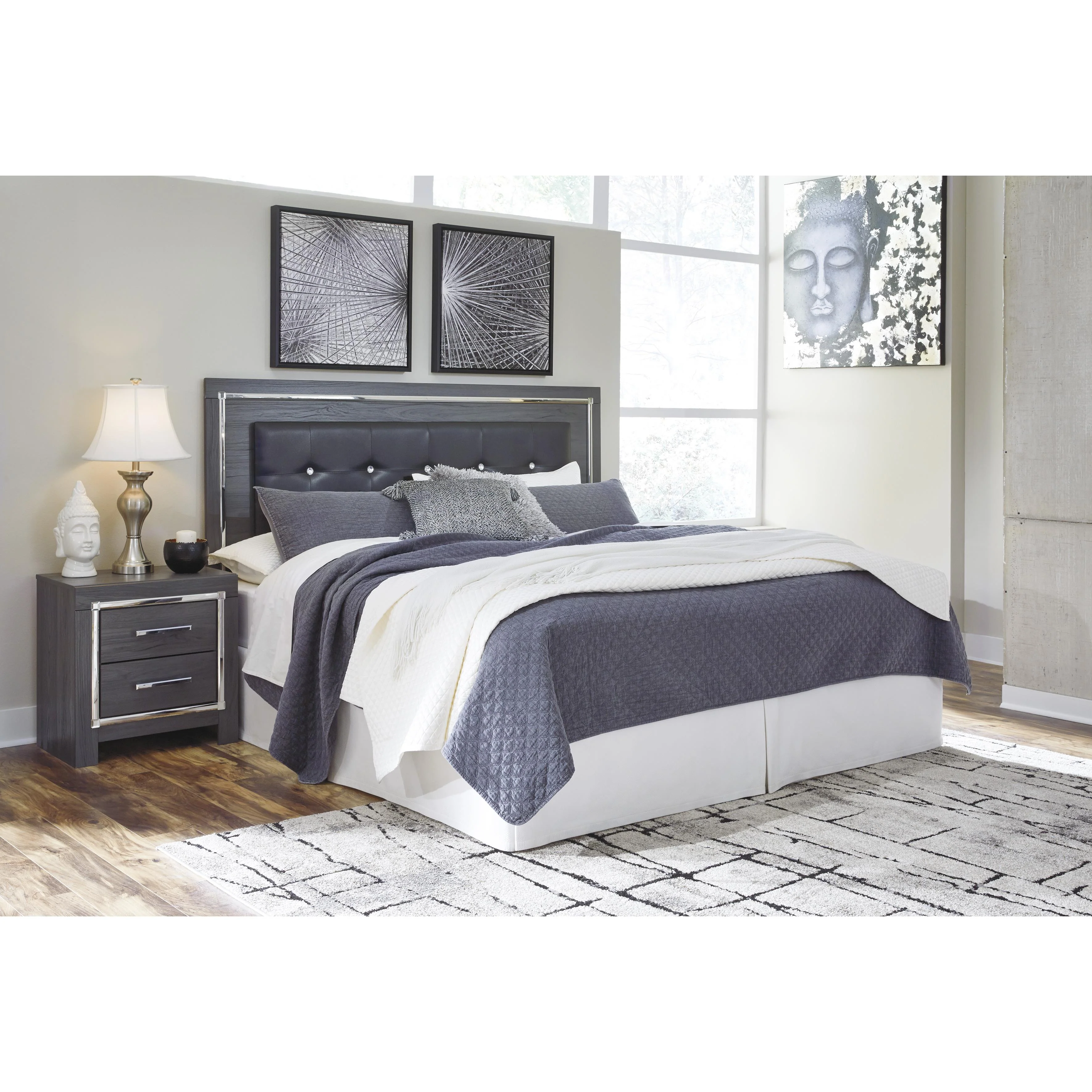 Signature Design by Ashley Lodanna B214-58 King/California King Upholstered Panel Headboard - Image 1