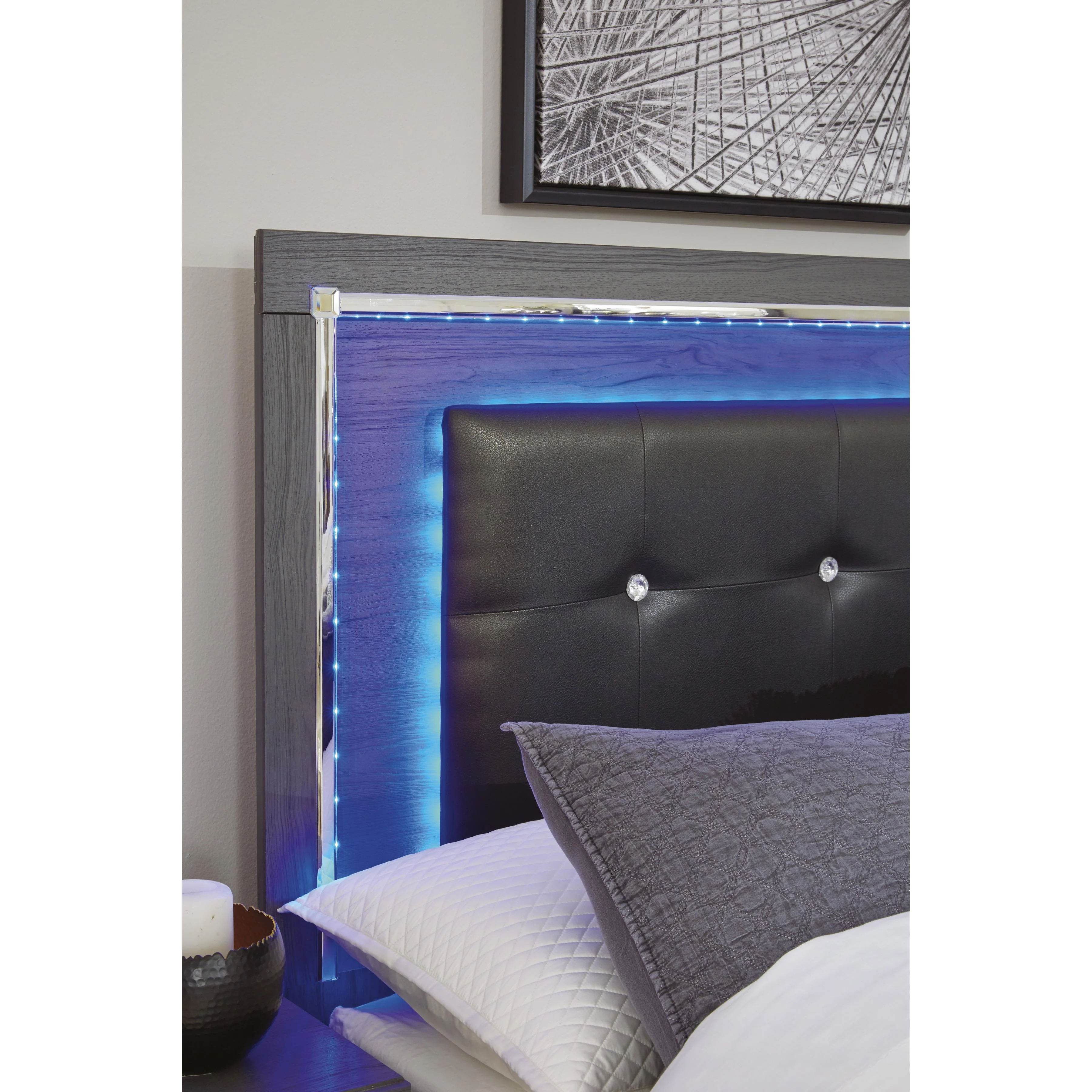 Signature Design by Ashley Lodanna B214-58 King/California King Upholstered Panel Headboard - Image 3