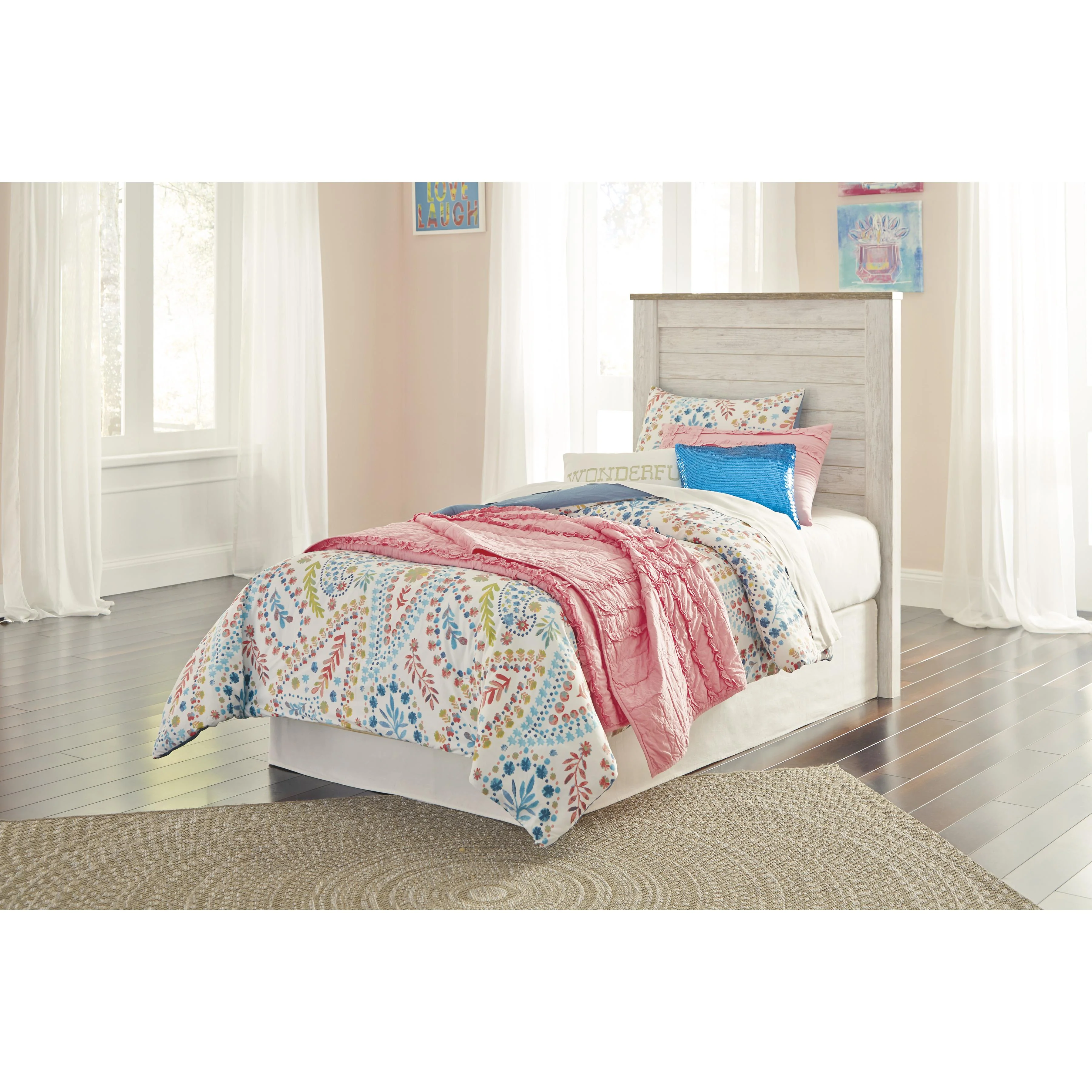 Signature Design by Ashley Willowton B267-53 Twin Panel Headboard