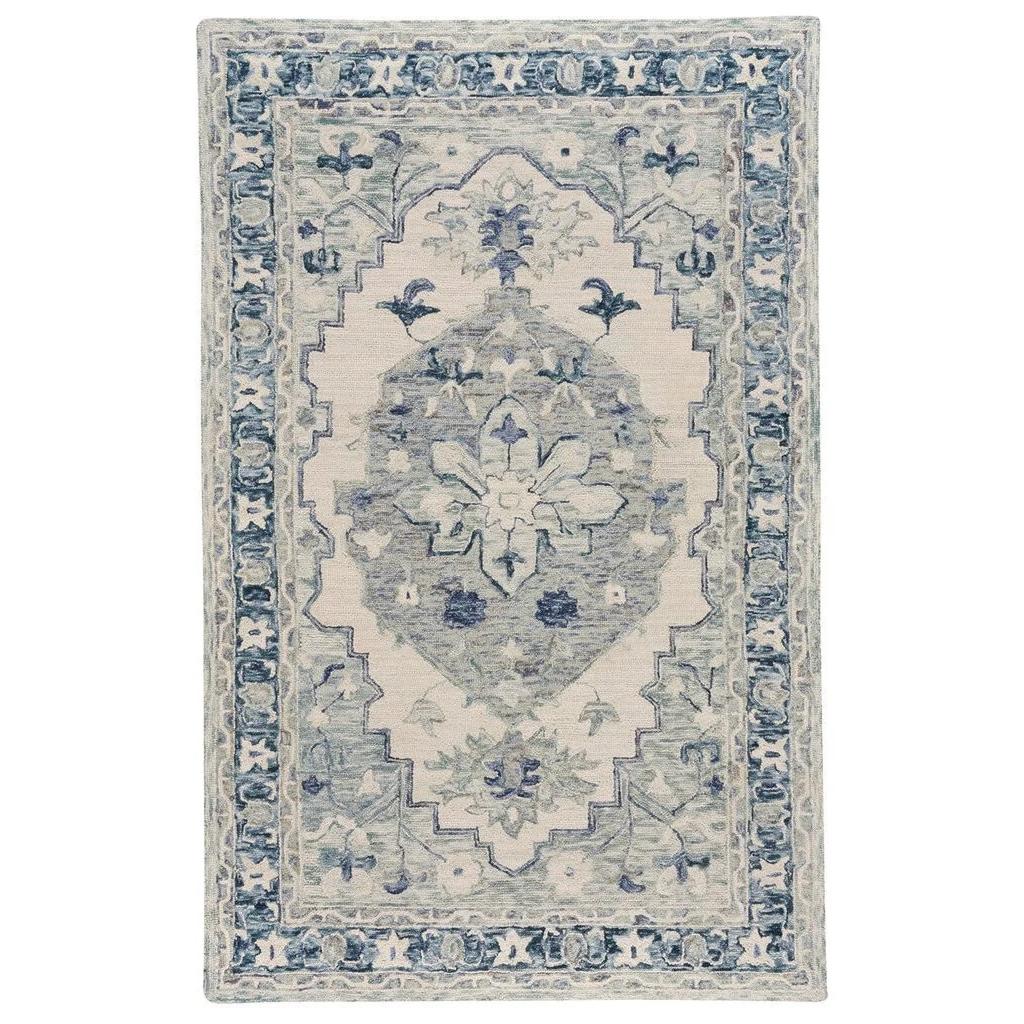 Capel Avanti-Medallion Ivory Denim – Rectangle – 5′ x 8′