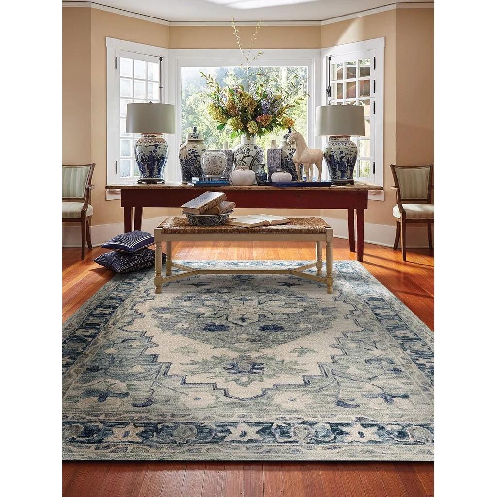 Capel Avanti-Medallion Ivory Denim - Rectangle - 5' x 8' - Image 3