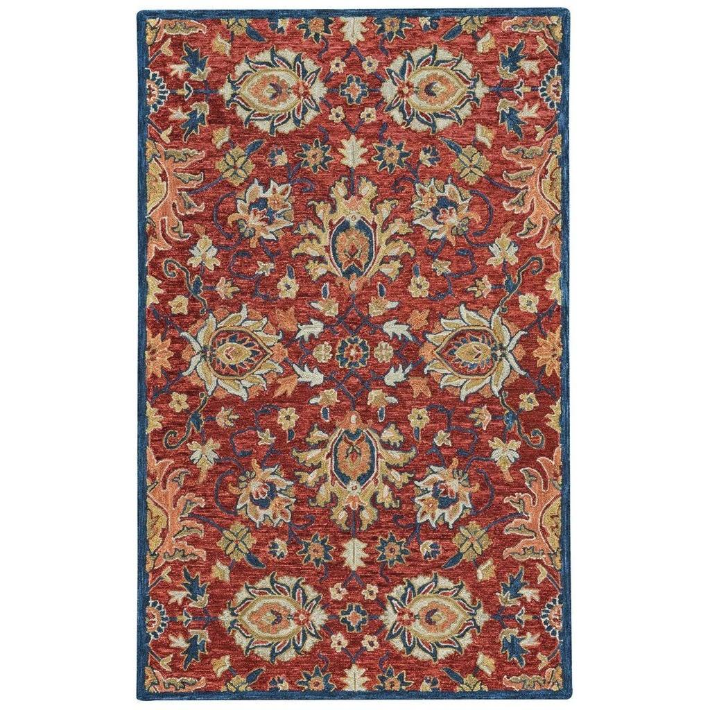 Capel Avanti-Keshan Red Navy – Rectangle – 5′ x 8′