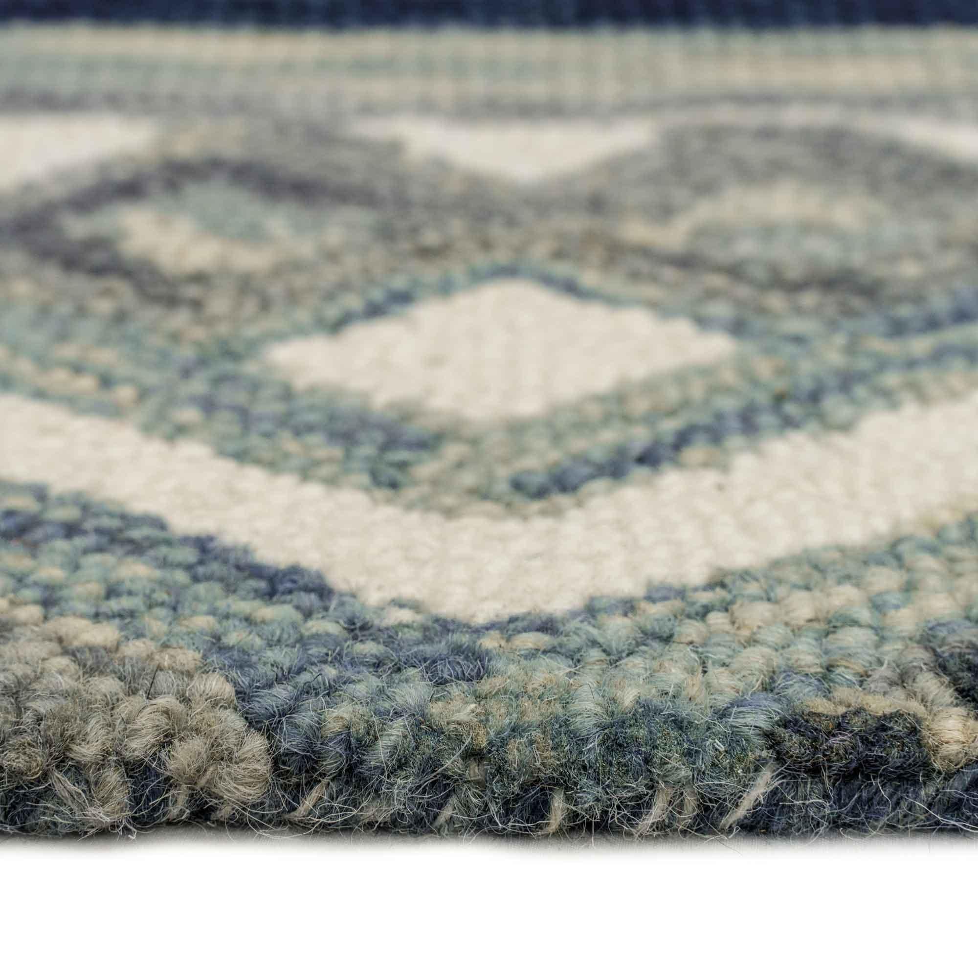 Capel Avanti-Kelim 2569-440 Alpine Blue - Rectangle - 5' 0" x 8' 0" - Image 2