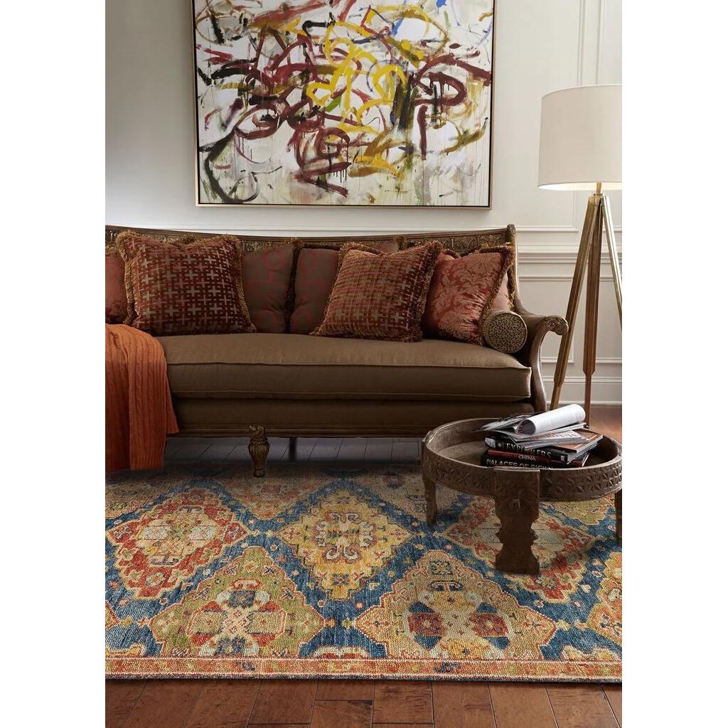 Capel Charise-Kazak 1206-455 Blue Multi - Rectangle - 5' x 8' - Image 3