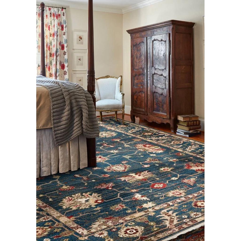 Capel Landis-Keshan 3924-467 5' x 8' Rug - Cerulean Blue - Image 3