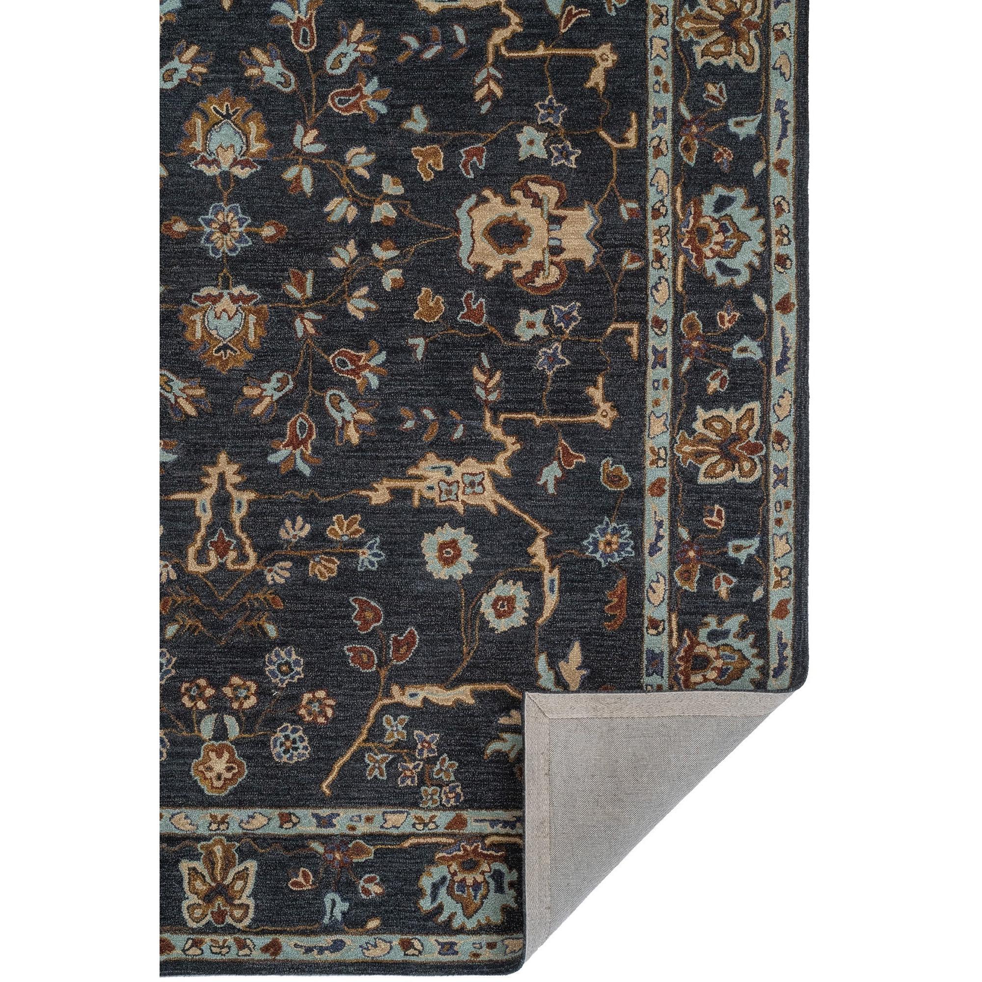 Capel Azari-Isfahan 3272-450 5' x 8' Rug - Dark Sapphire - Image 3