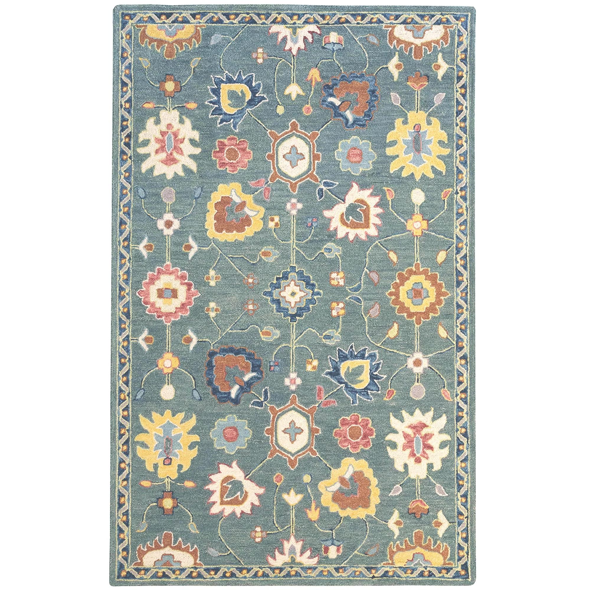 Capel Avanti-Mahal Teal – Rectangle – 5′ 0″ x 8′ 0″