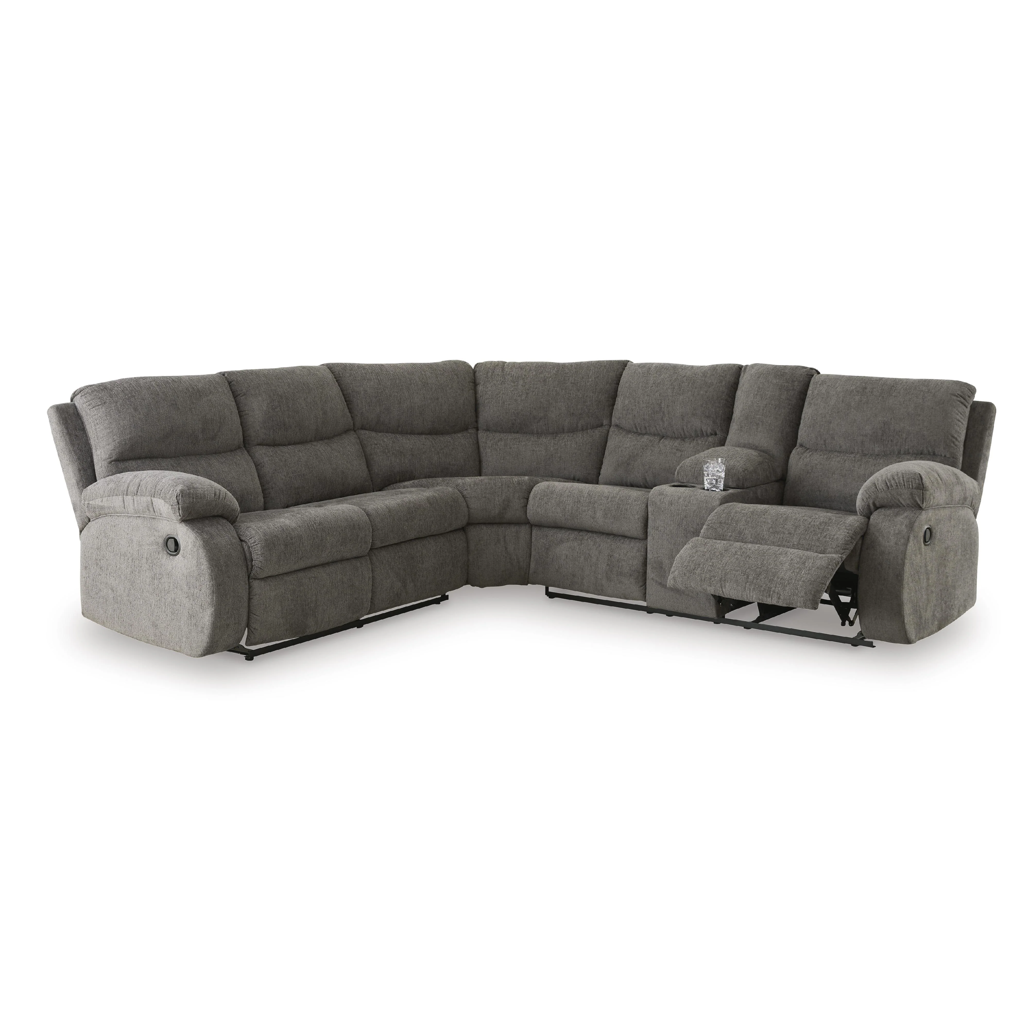 Signature Design by Ashley Museum 81807S1C 2 pc Reclining Sectional