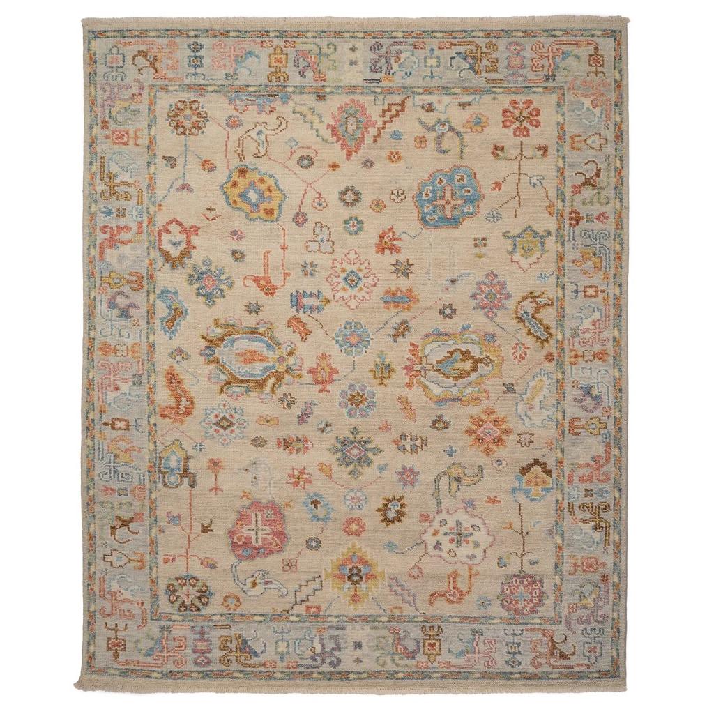 Capel Verve 1220-675 Ecru Multi - Rectangle - 5' x 8' - Image 1