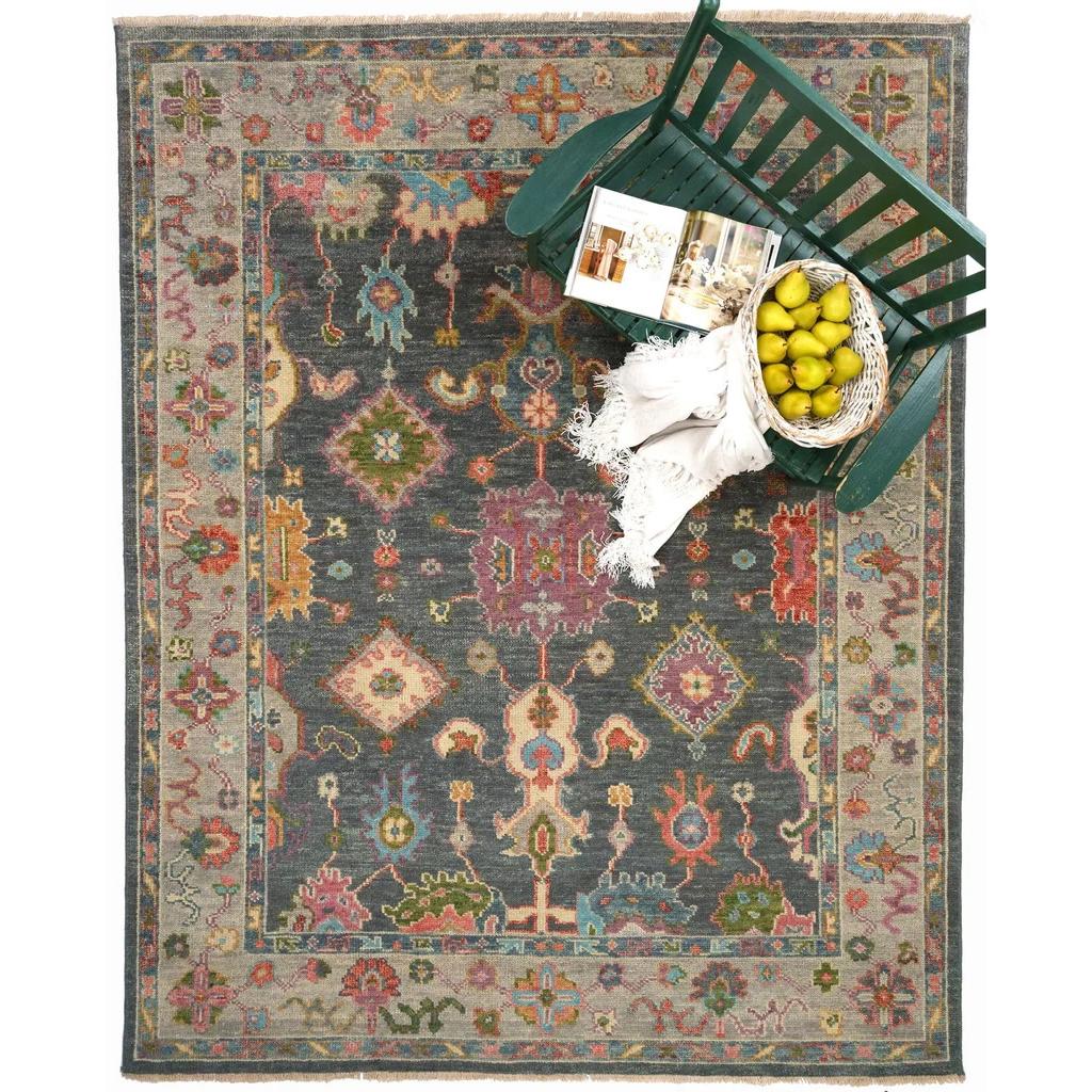 Capel Verve 1220-390 Dark Gray Multi - Rectangle - 5' x 8' - Image 2