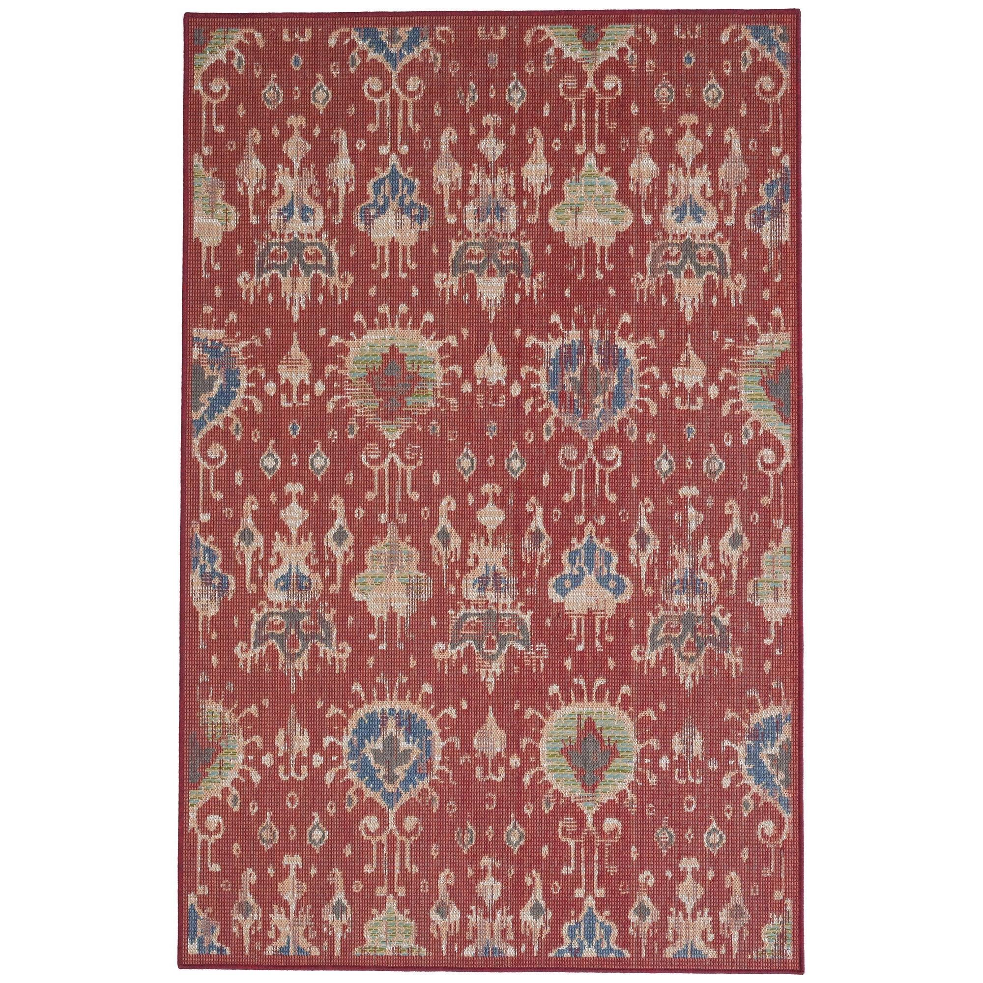 Capel Captiva-Ikat 5100-550 Red – Rectangle – 5′ 3″ x 7′ 6″