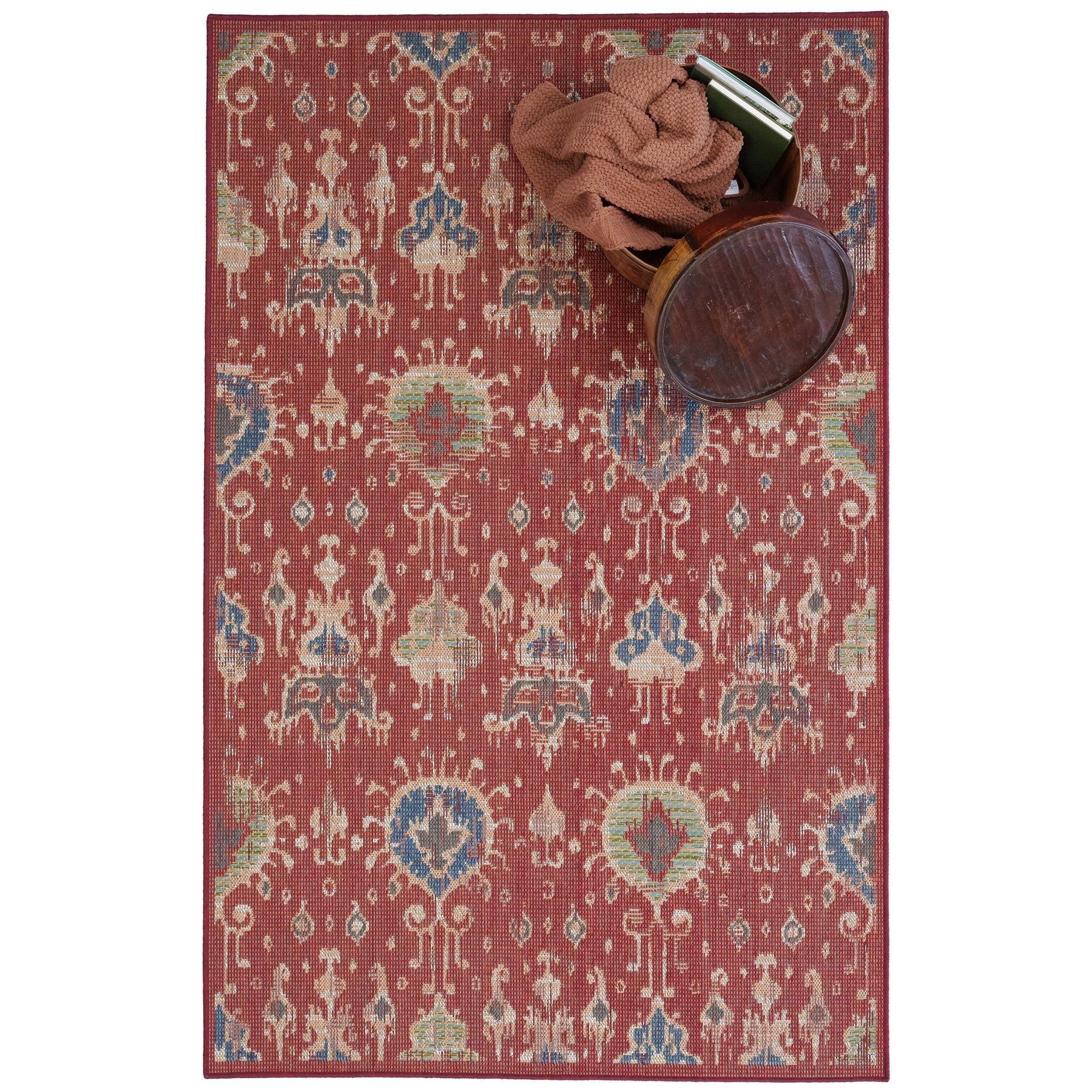 Capel Captiva-Ikat 5100-550 Red - Rectangle - 5' 3" x 7' 6" - Image 2