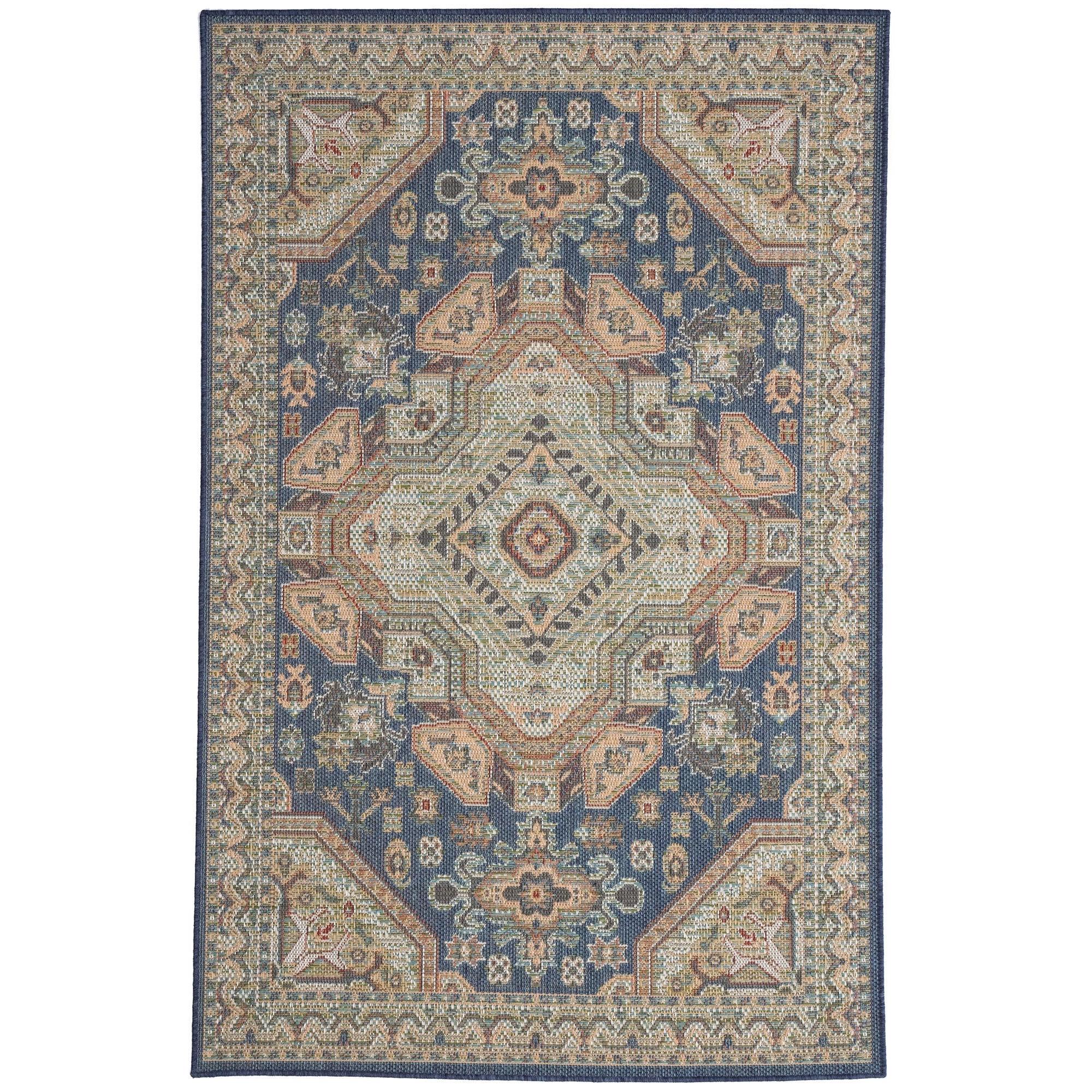 Capel Captiva-Tabriz 5101-475 Navy – Rectangle – 5′ 3″ x 7′ 6″
