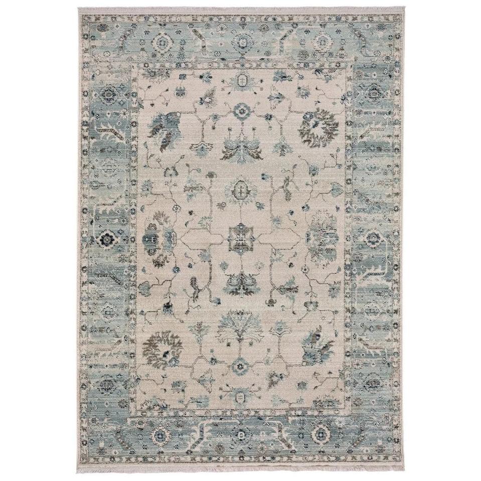 Capel Landis-Ushak 3927-630 Ivory Blue – Rectangle – 5’1″ x 7’5″