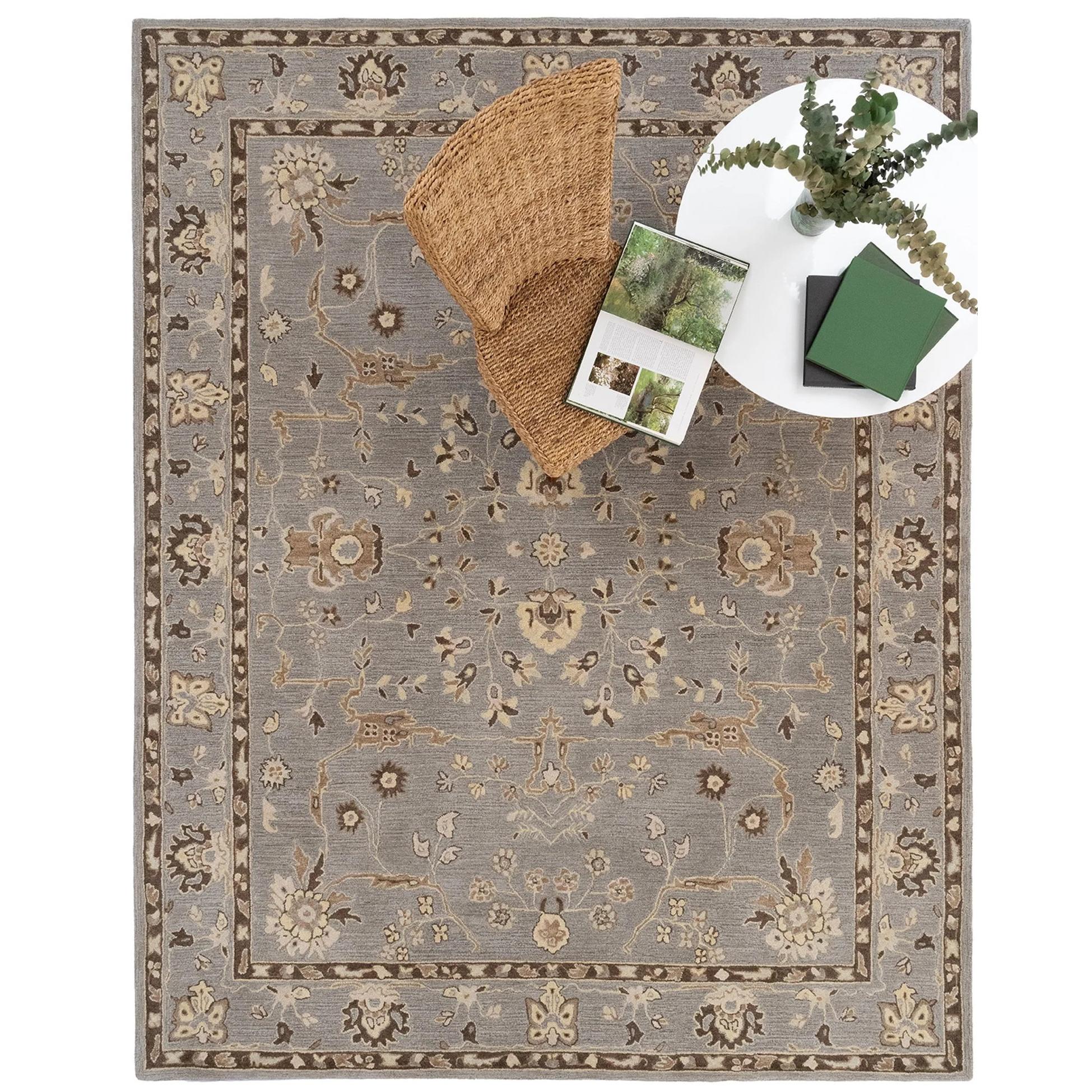 Capel Azari-Isfahan 3272-330 Gray - Rectangle - 5' 0" x 8' 0" - Image 2
