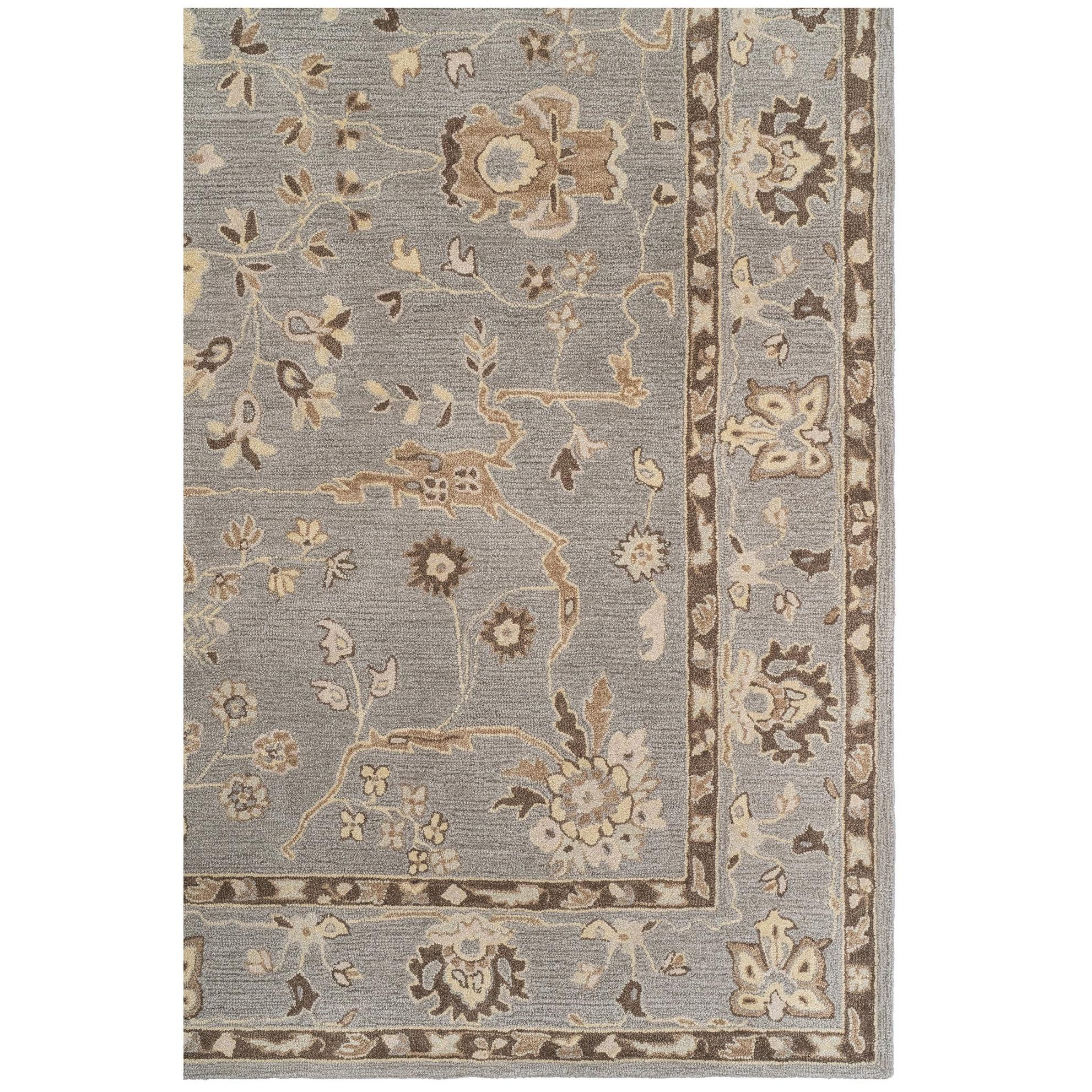 Capel Azari-Isfahan 3272-330 Gray - Rectangle - 5' 0" x 8' 0" - Image 3