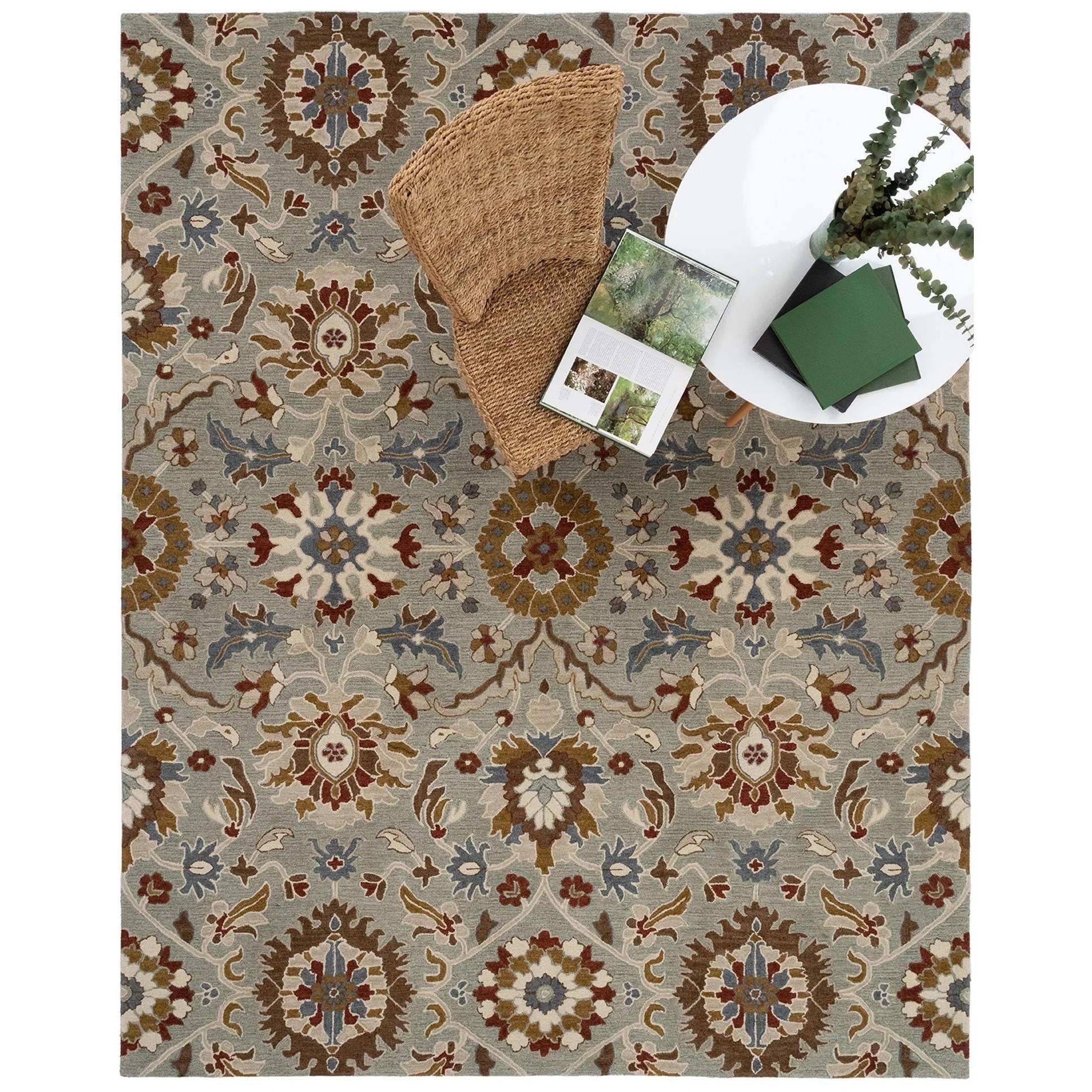 Capel Azari-Keshan 3273-350 Pewter - Rectangle - 5' 0" x 8' 0" - Image 2
