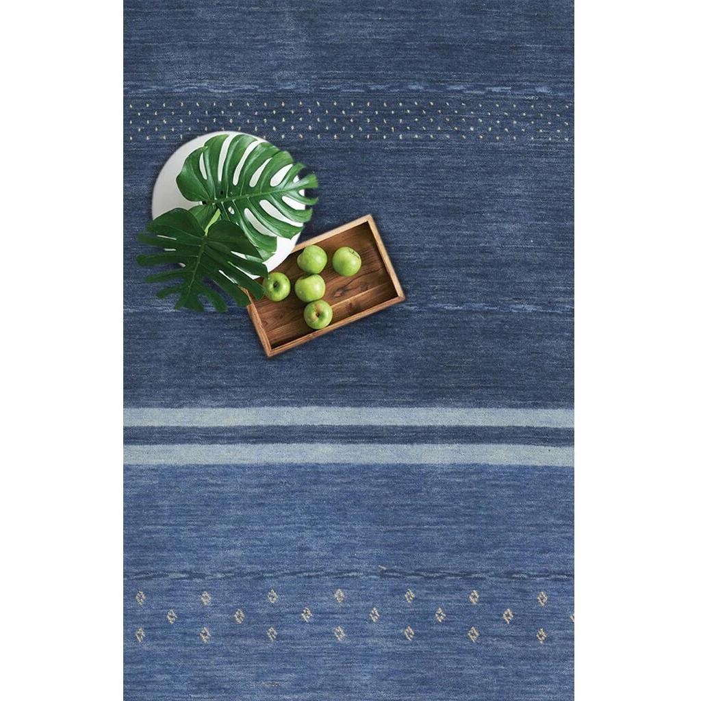 Capel Simply-Gabbeh 3495-440 Taos Blue - Rectangle - 5' 0" x 8' 0" - Image 2