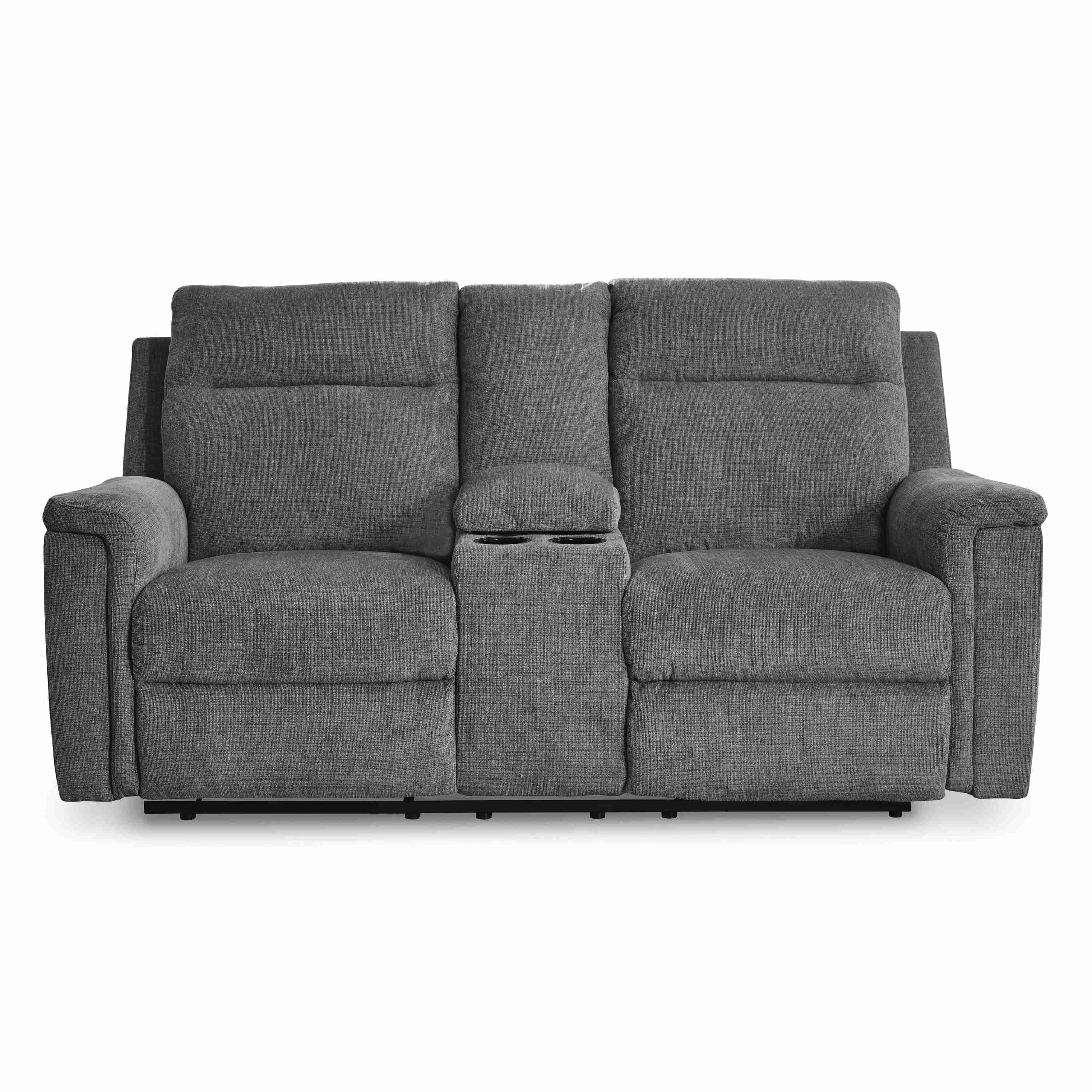 Signature Design by Ashley Barnsana 3320296C Double Reclining Power Loveseat with Console - Image 3