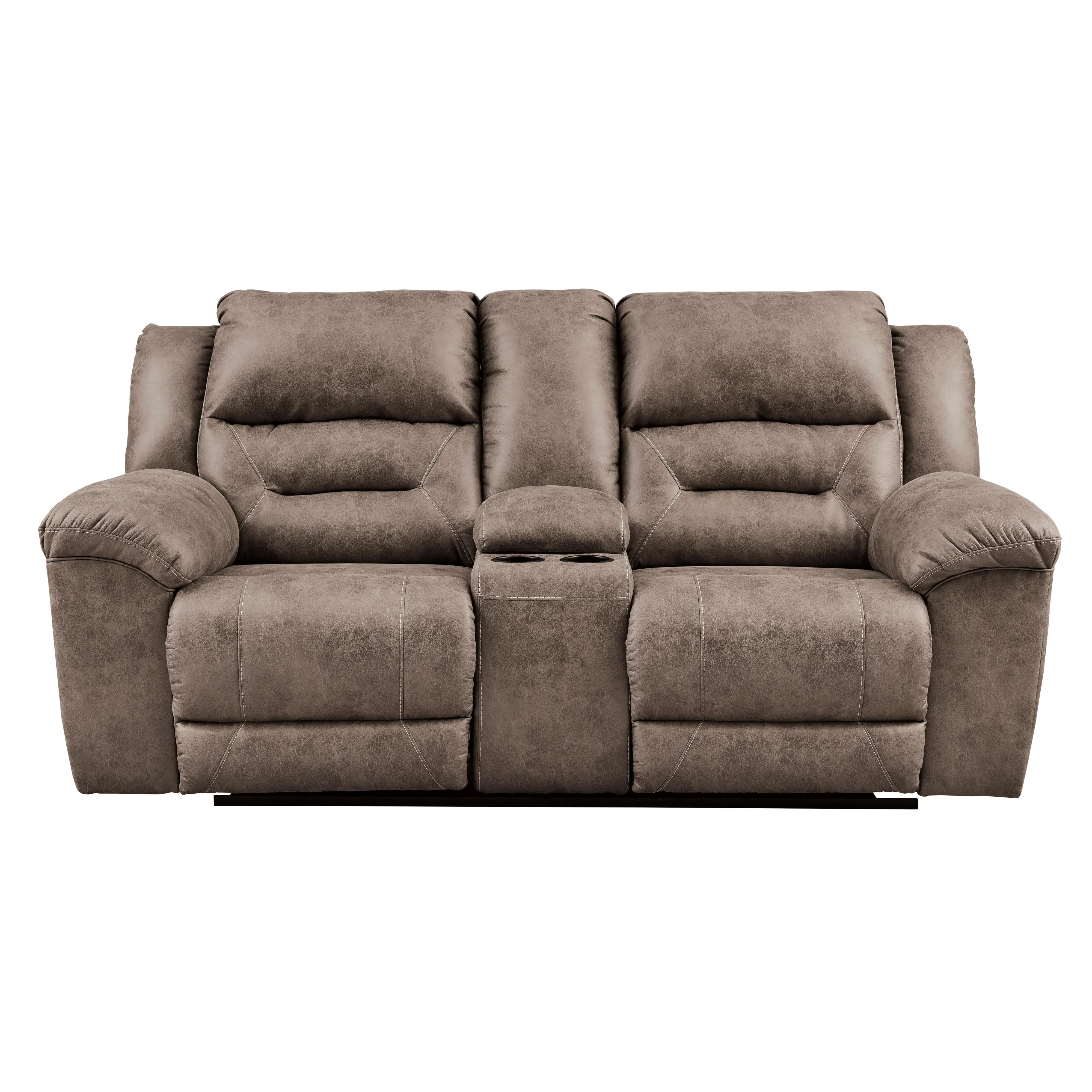 Signature Design by Ashley Stoneland 3990594C Double Reclining Loveseat with Console - Image 1