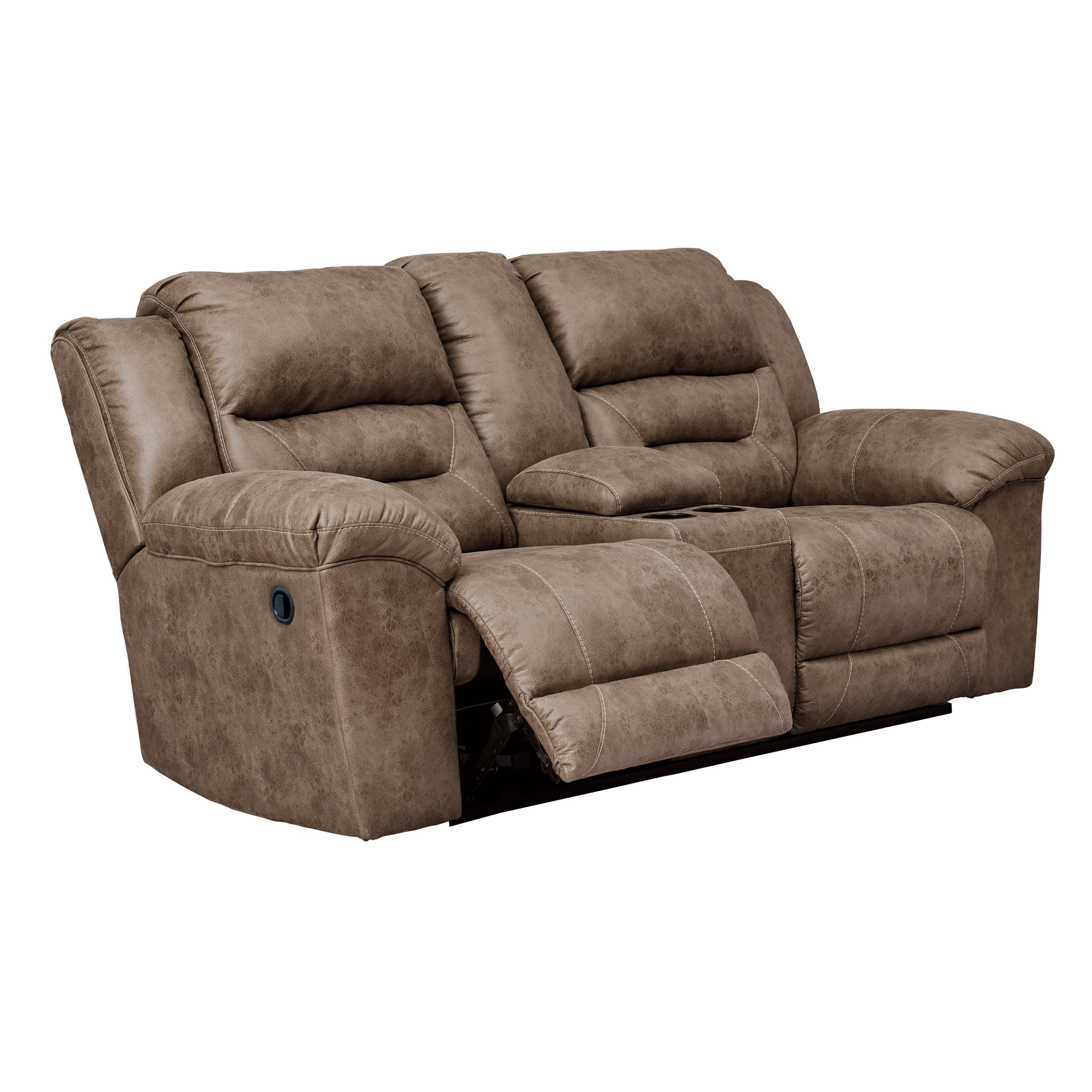 Signature Design by Ashley Stoneland 3990594C Double Reclining Loveseat with Console - Image 2