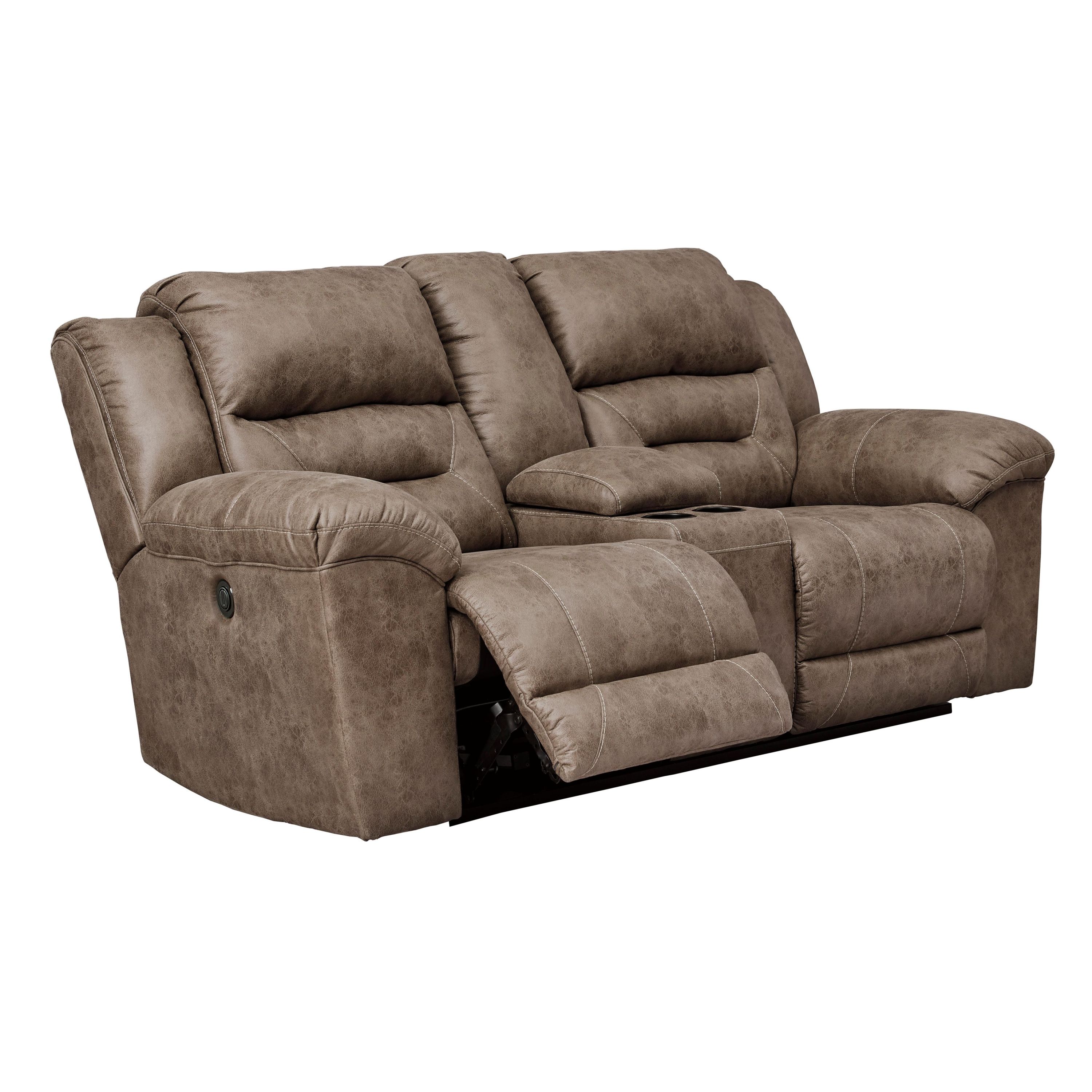 Signature Design by Ashley Stoneland 3990596C Double Reclining Power Loveseat with Console - Image 2