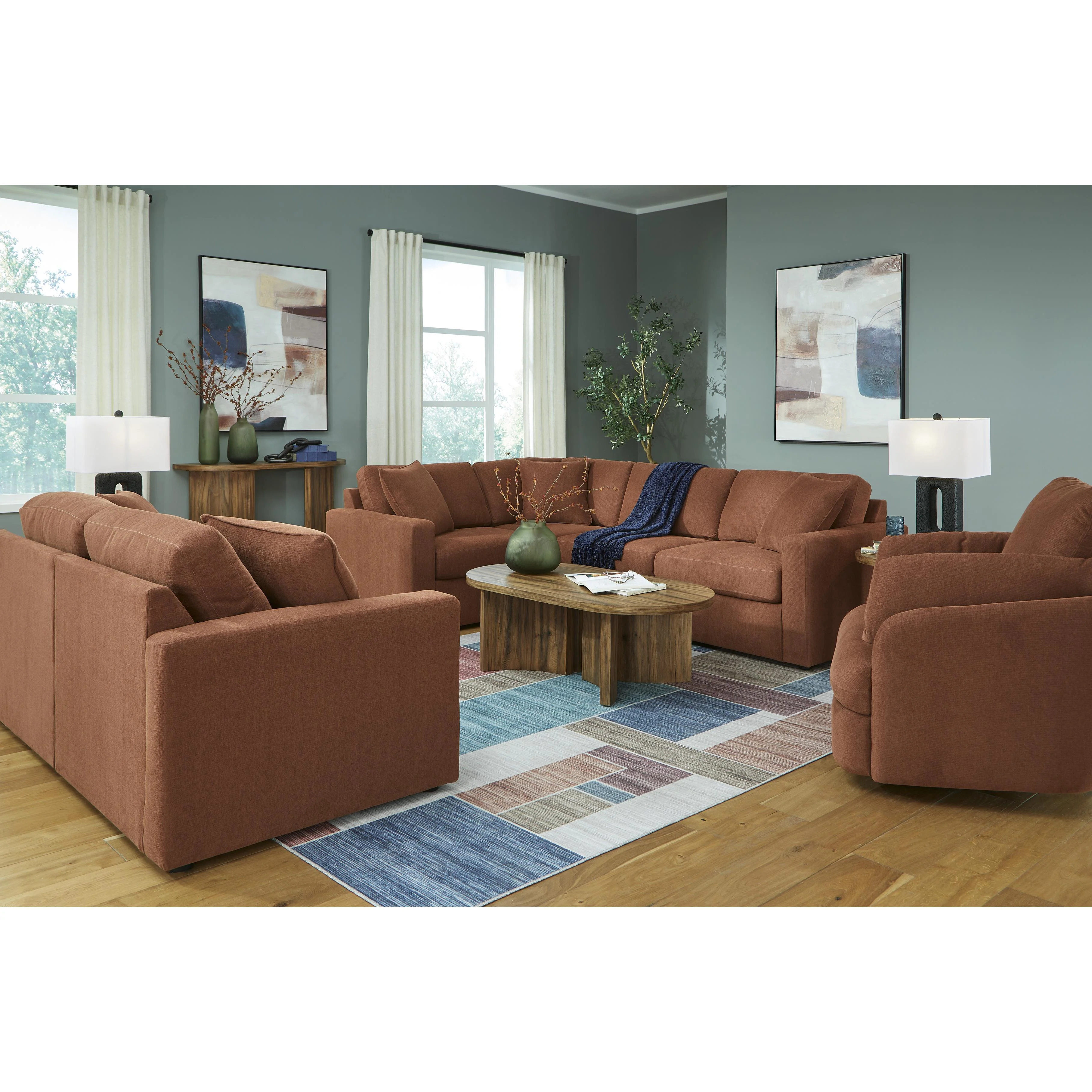 Signature Design by Ashley Modmax 92102S1 2 pc Sectional Loveseat - Image 3
