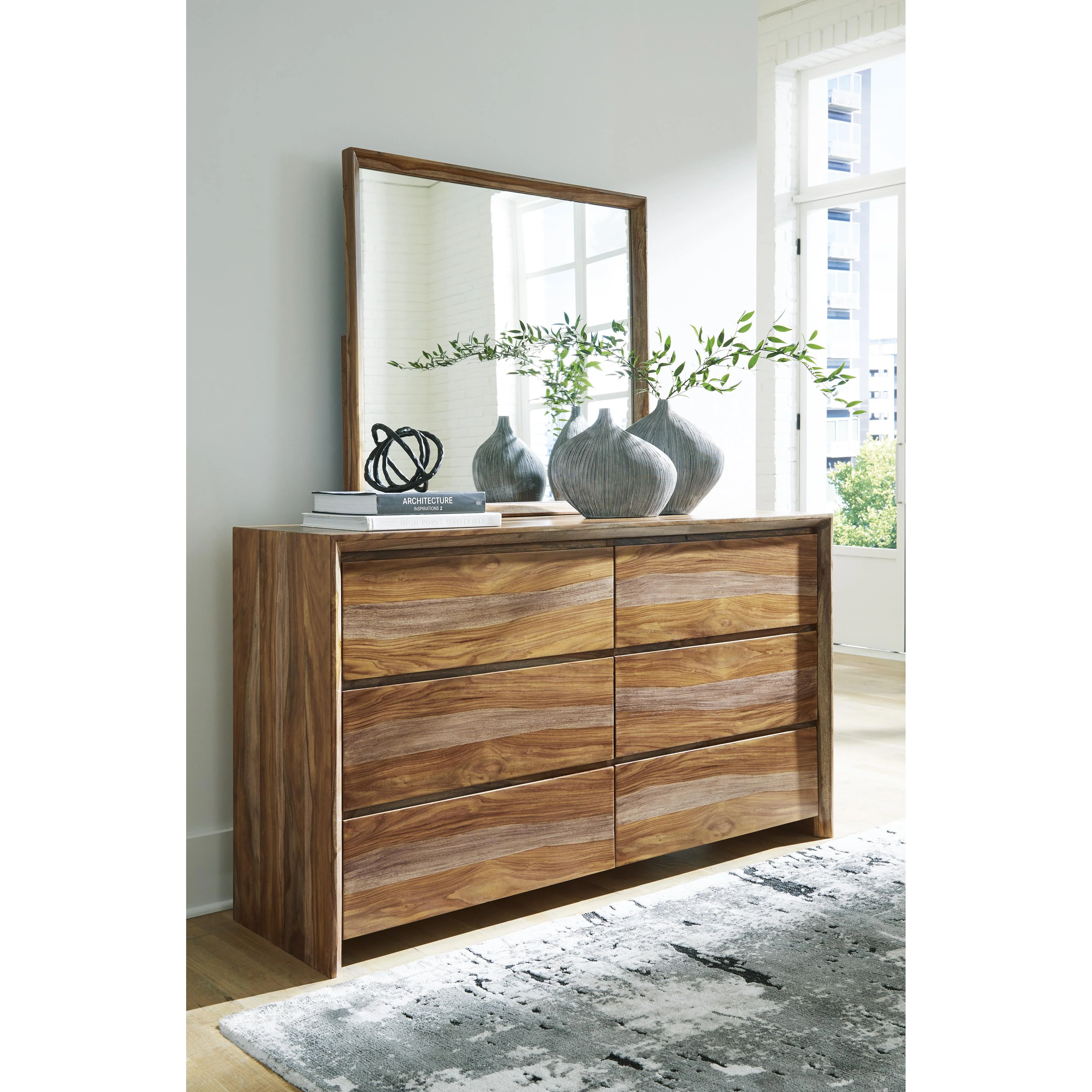Signature Design by Ashley Dressonni B790B1 Dresser and Mirror - Image 3