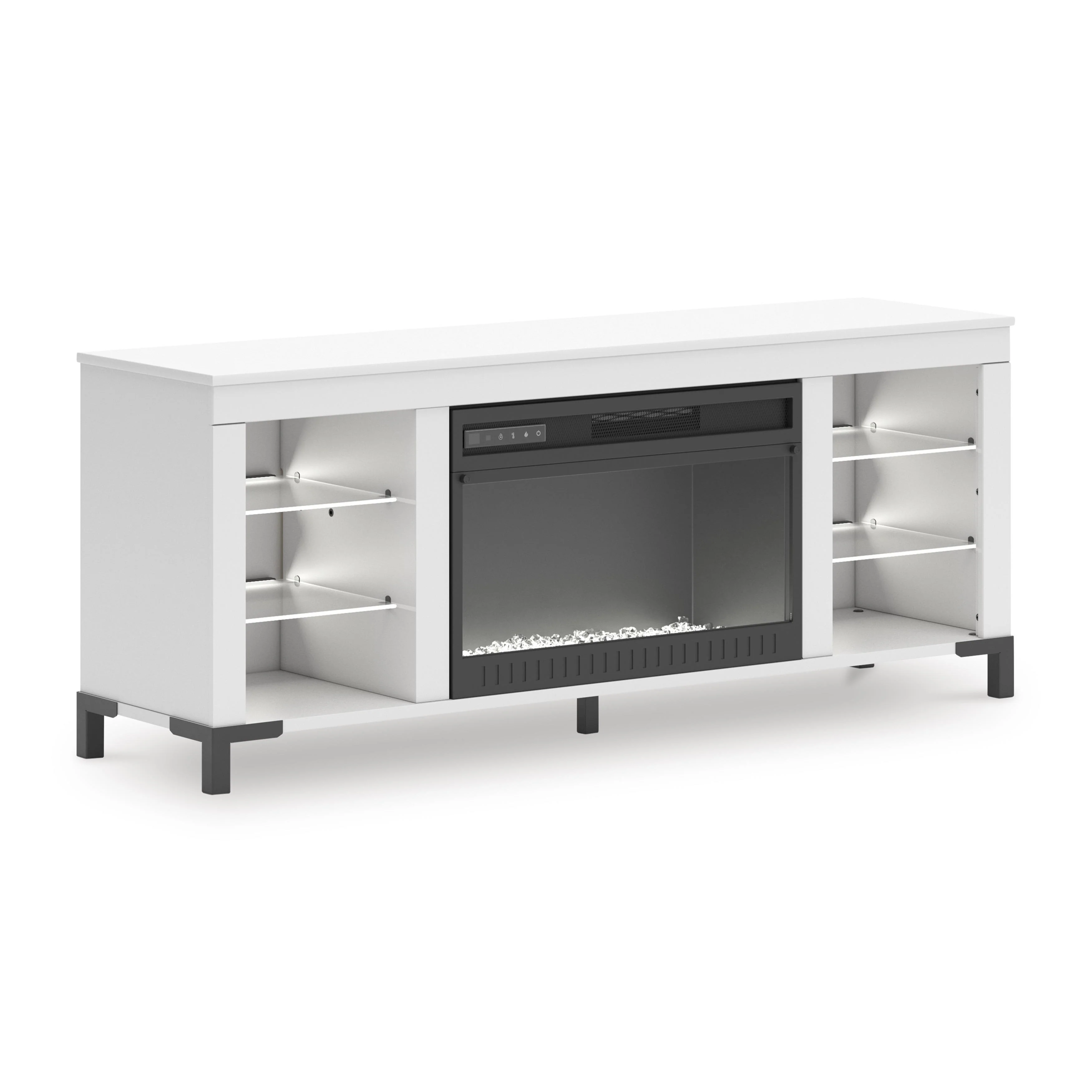 Signature Design by Ashley Brollevi W2722-168 TV Stand with Fireplace - Image 2