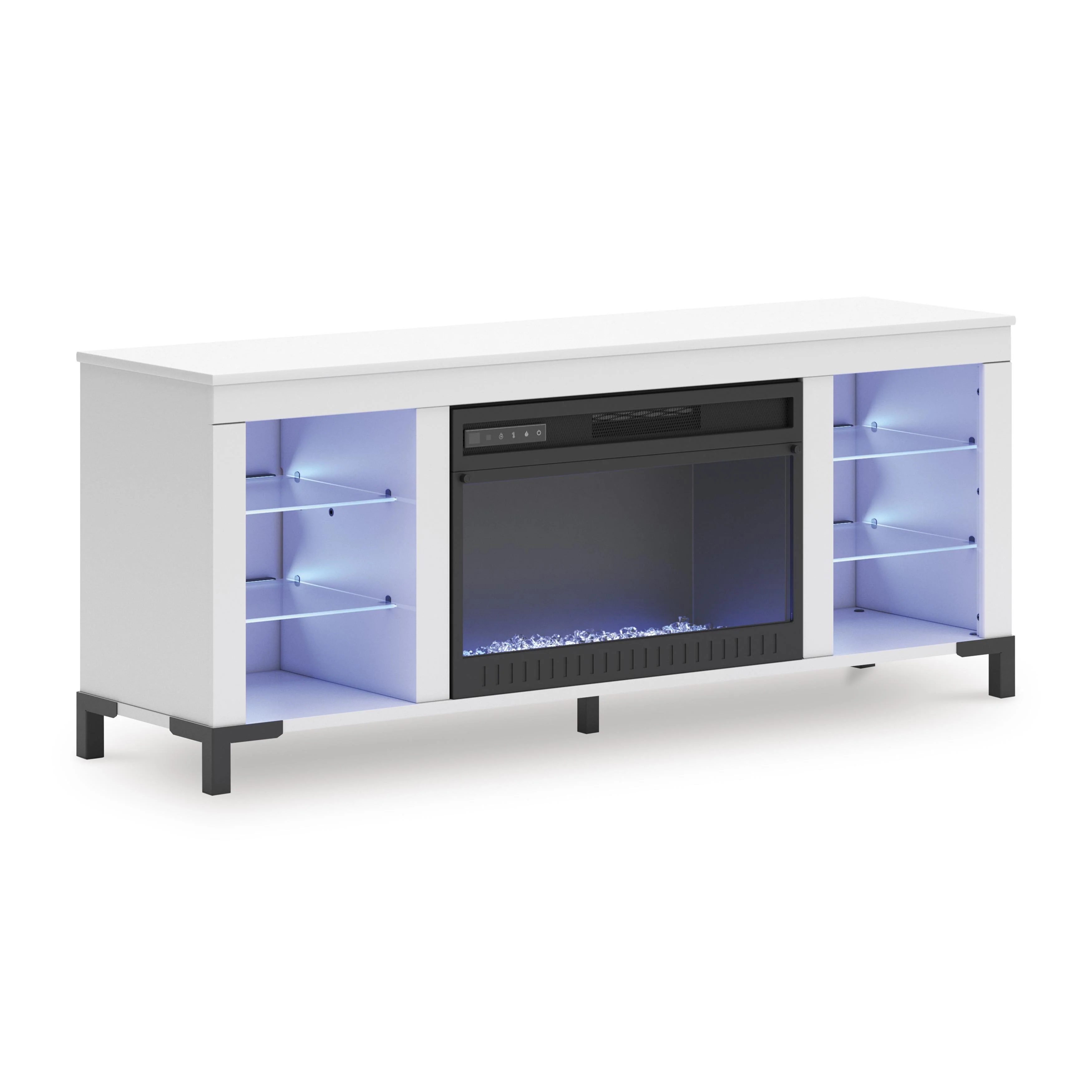 Signature Design by Ashley Brollevi W2722-168 TV Stand with Fireplace - Image 3
