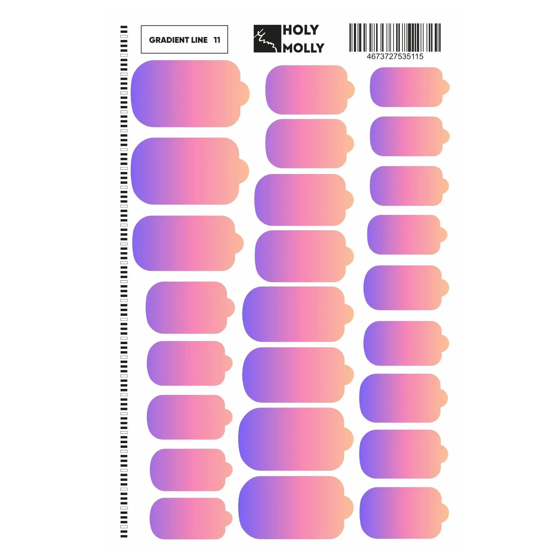 MANICURE FILM GRADIENT LINE #11- HOLY MOLLY