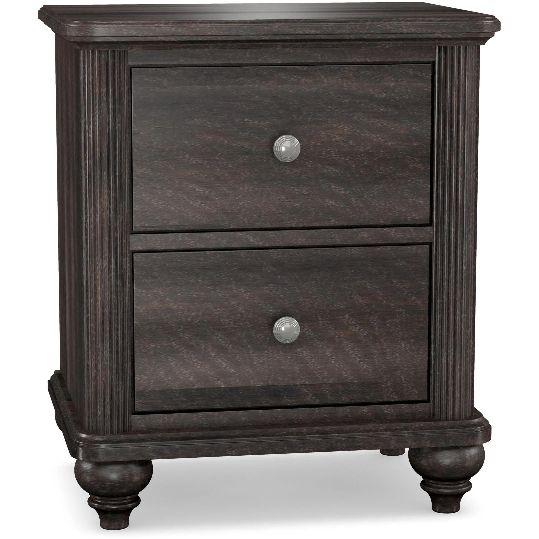 Durham Furniture Perfect Balance 2-Drawer Nightstand 3203-A202 BLKS - Image 2
